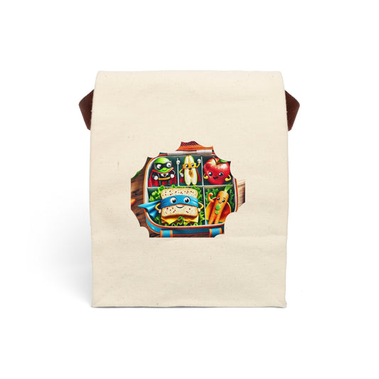 Super Hero Lunch Canvas Lunch Bag With Strap