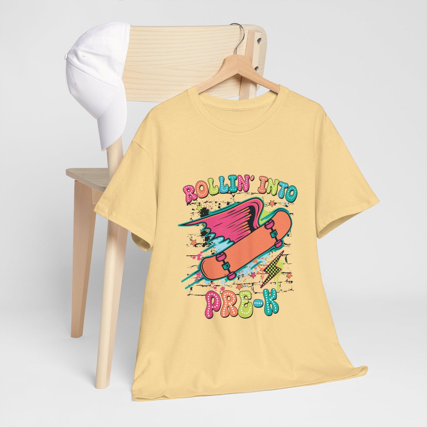 Rockin Into Pre K Unisex Heavy Cotton Tee