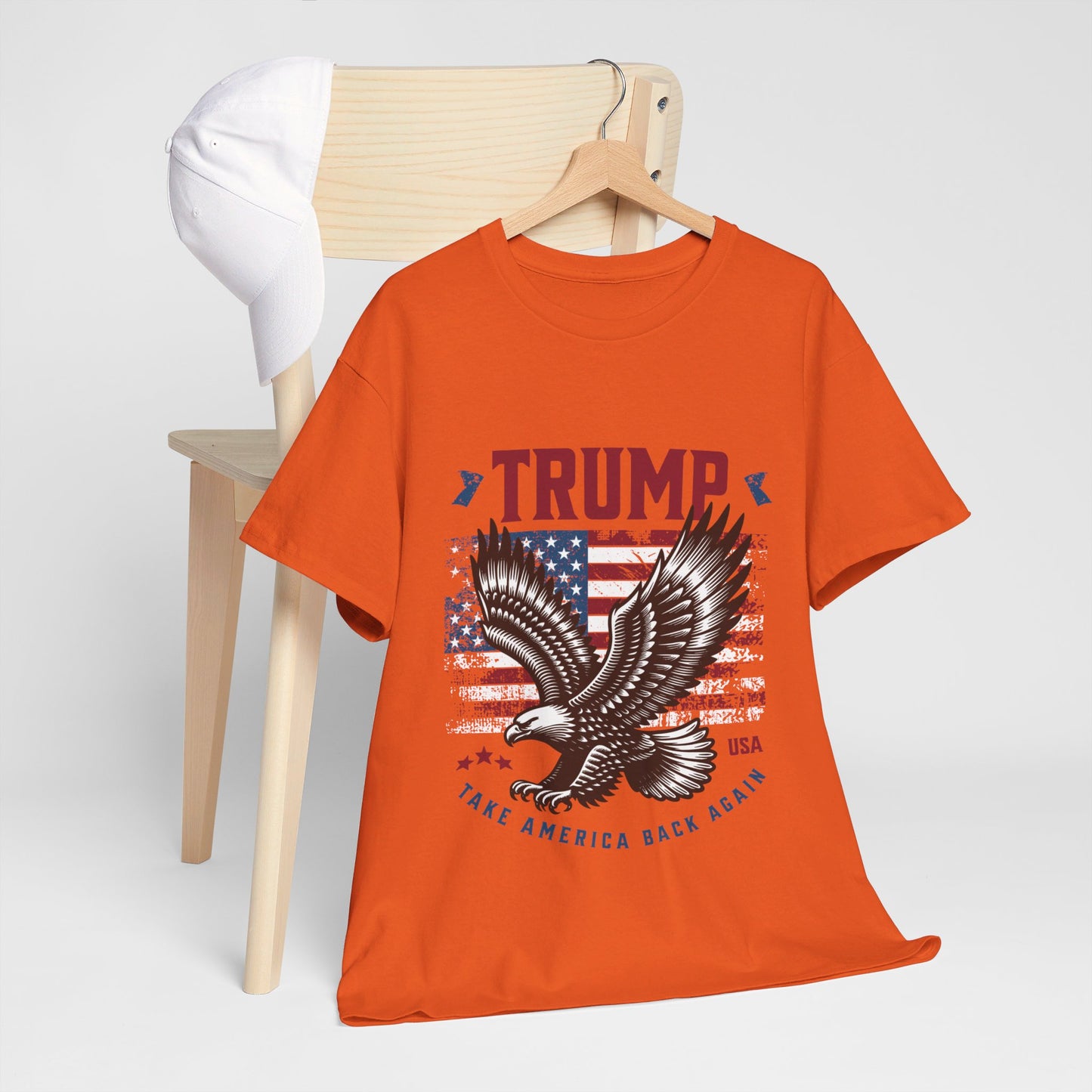 Trump MAGA Eagle Unisex Heavy Cotton Tee