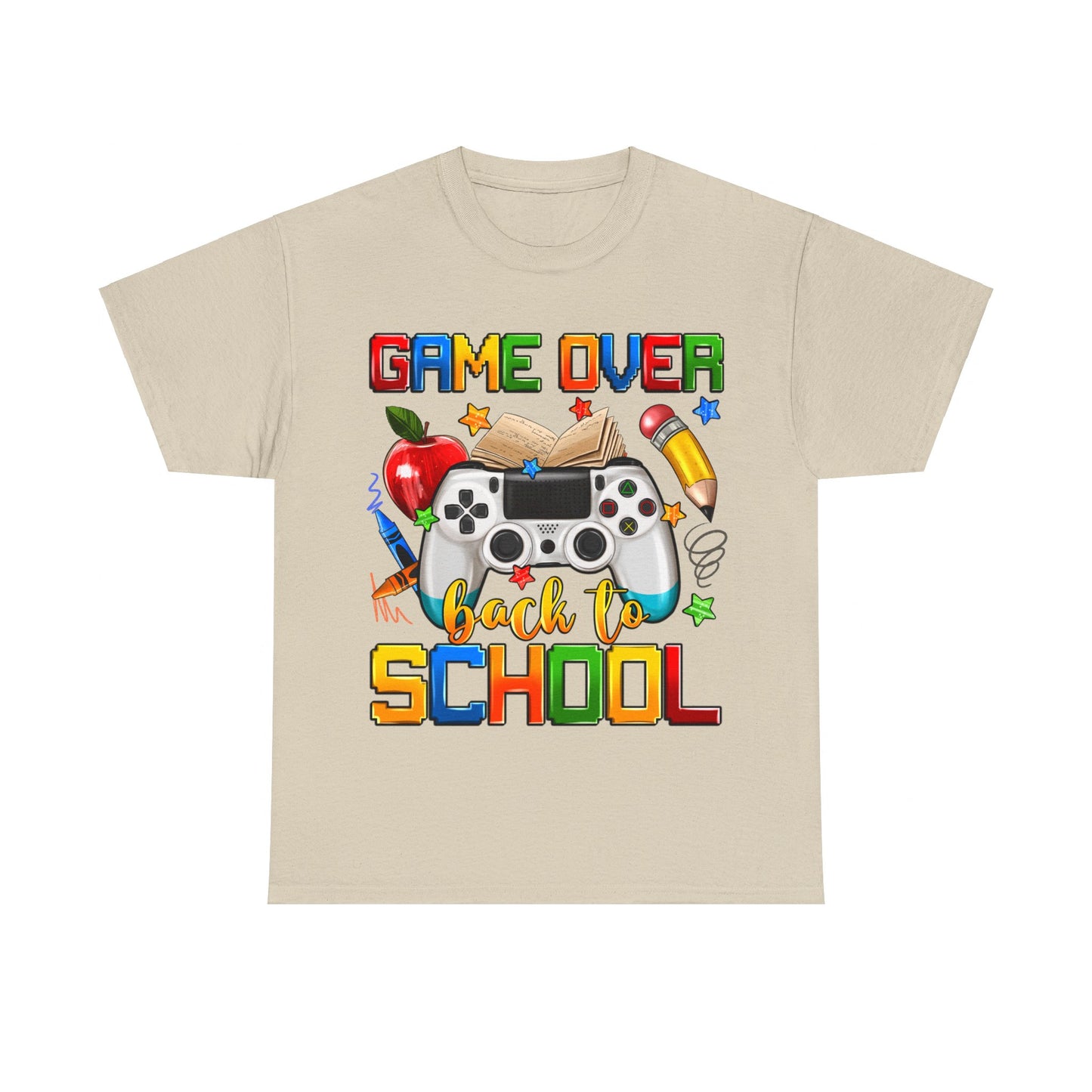 Game Over Back To School Unisex Cotton Tee