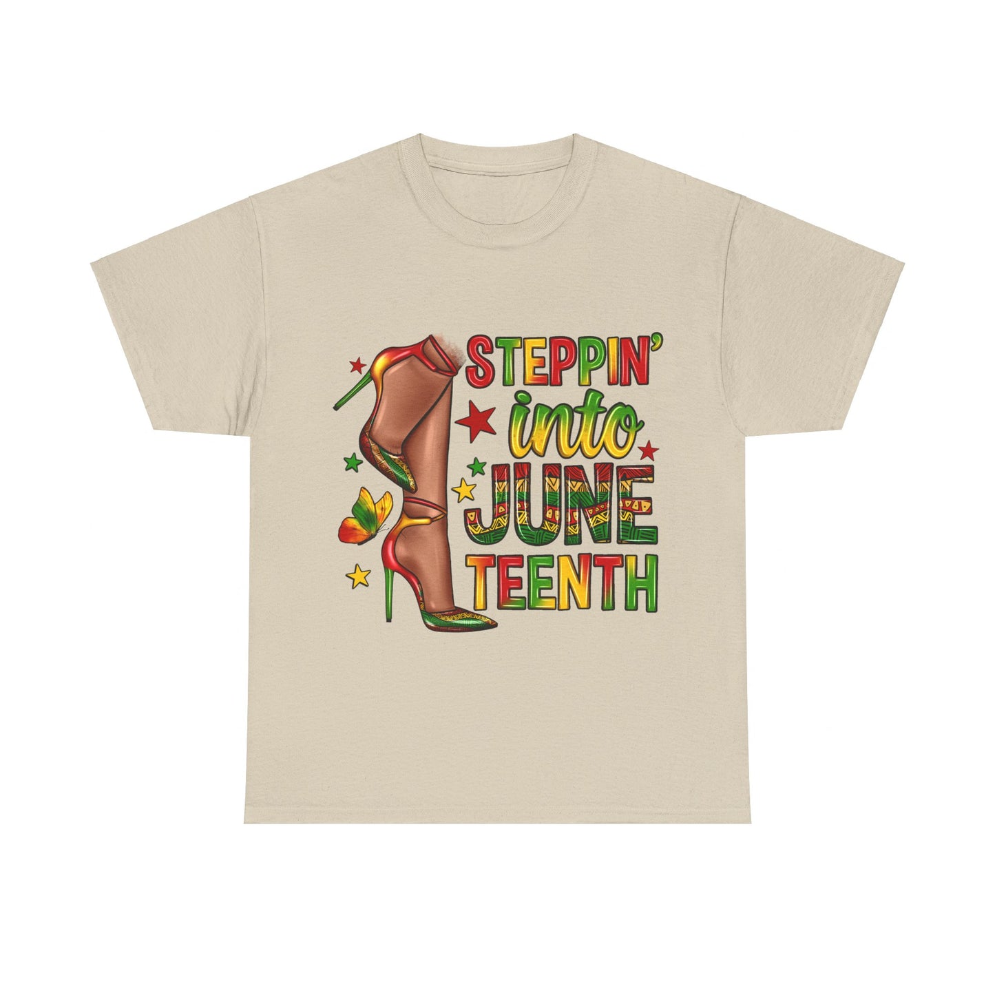 Stepping Into Juneteenth Unisex Heavy Cotton Tee