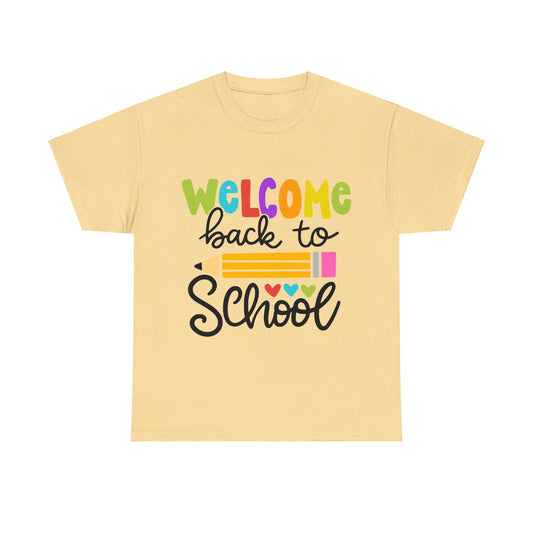 Welcome Back To School Unisex Heavy Cotton Tee