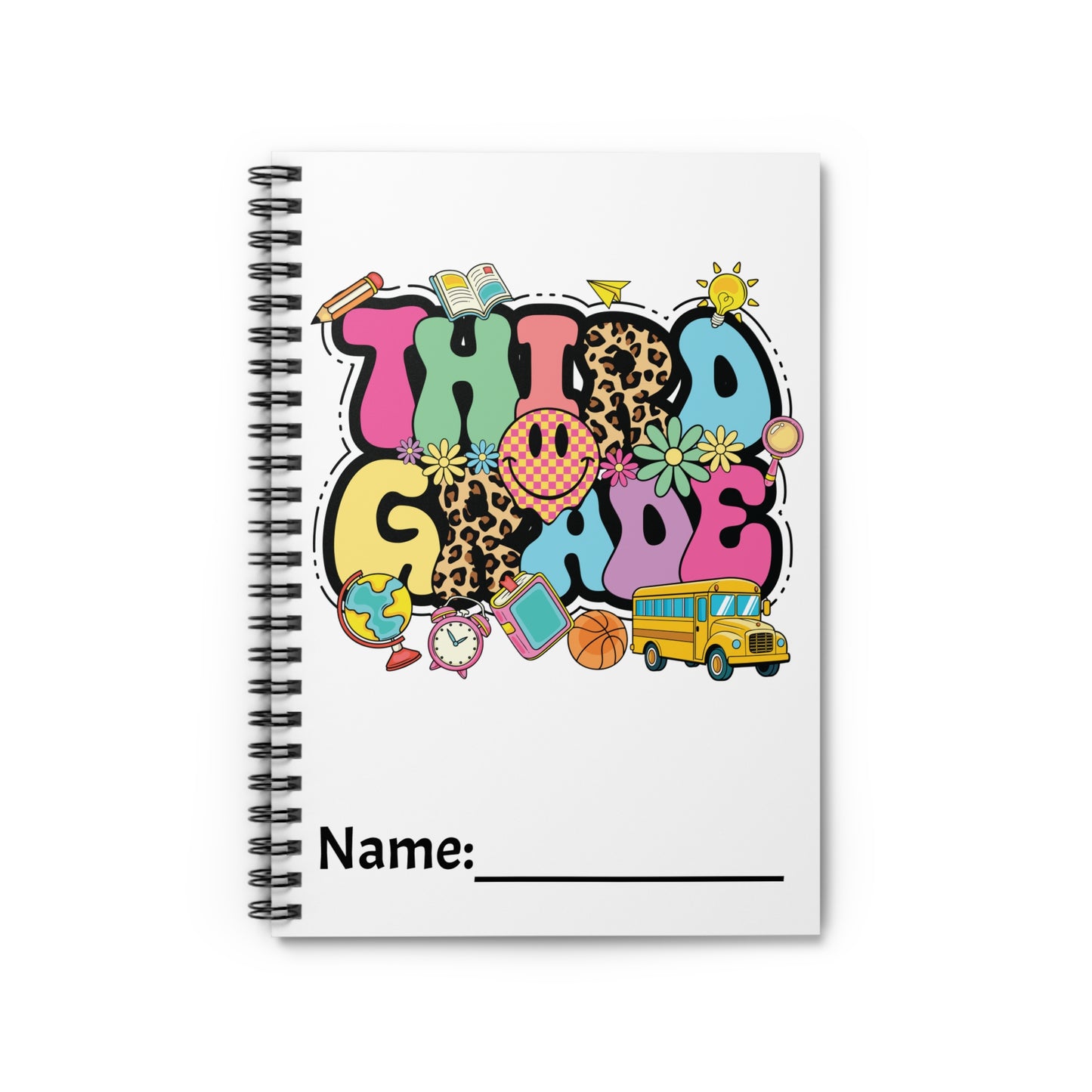 Third Grade Spiral Notebook - Ruled Line