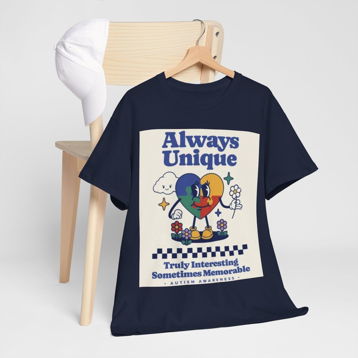 Always Unique Autism Awareness Unisex Heavy Cotton Tee