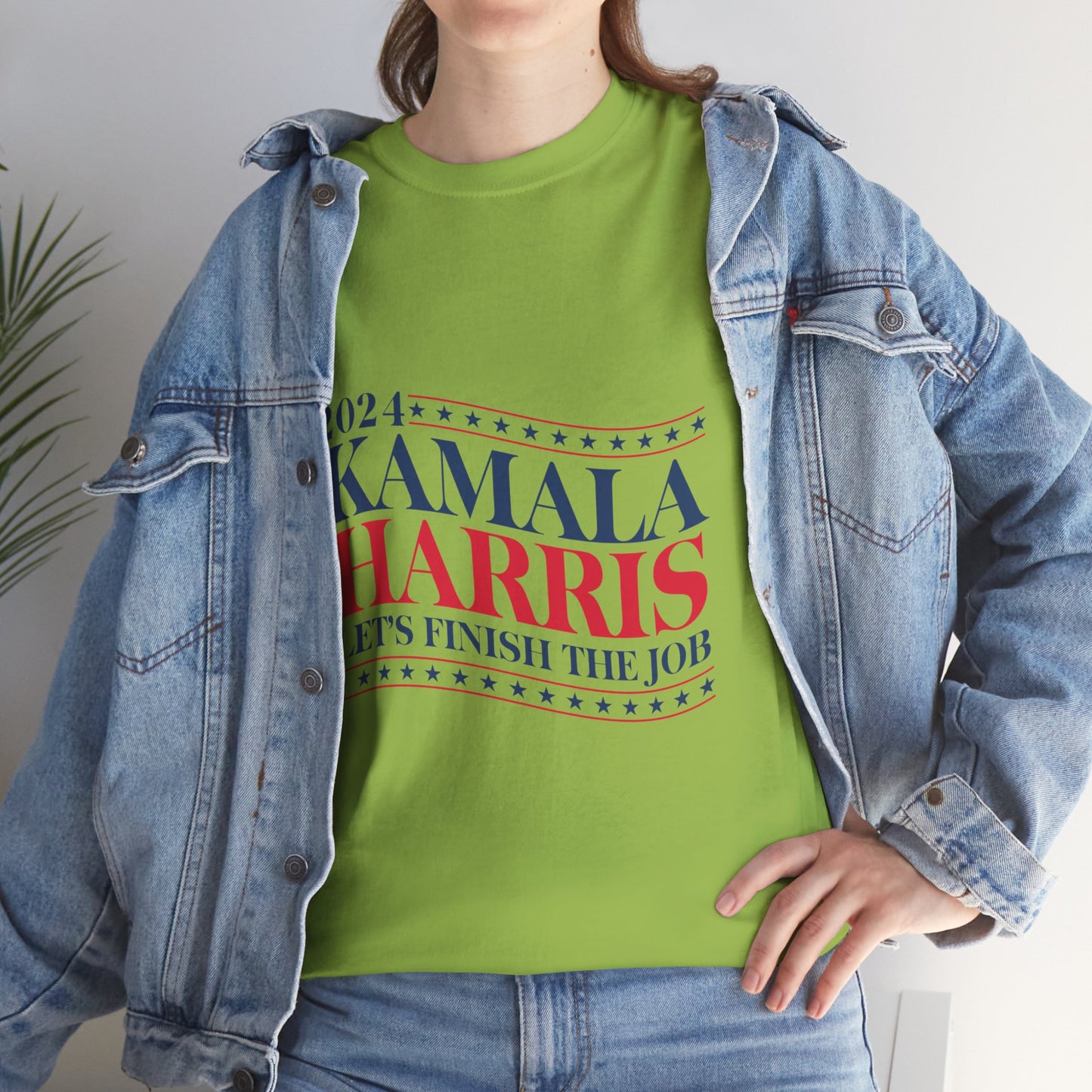 Kamala Harris Wave 2024 Unisex Heavy Cotton Tee