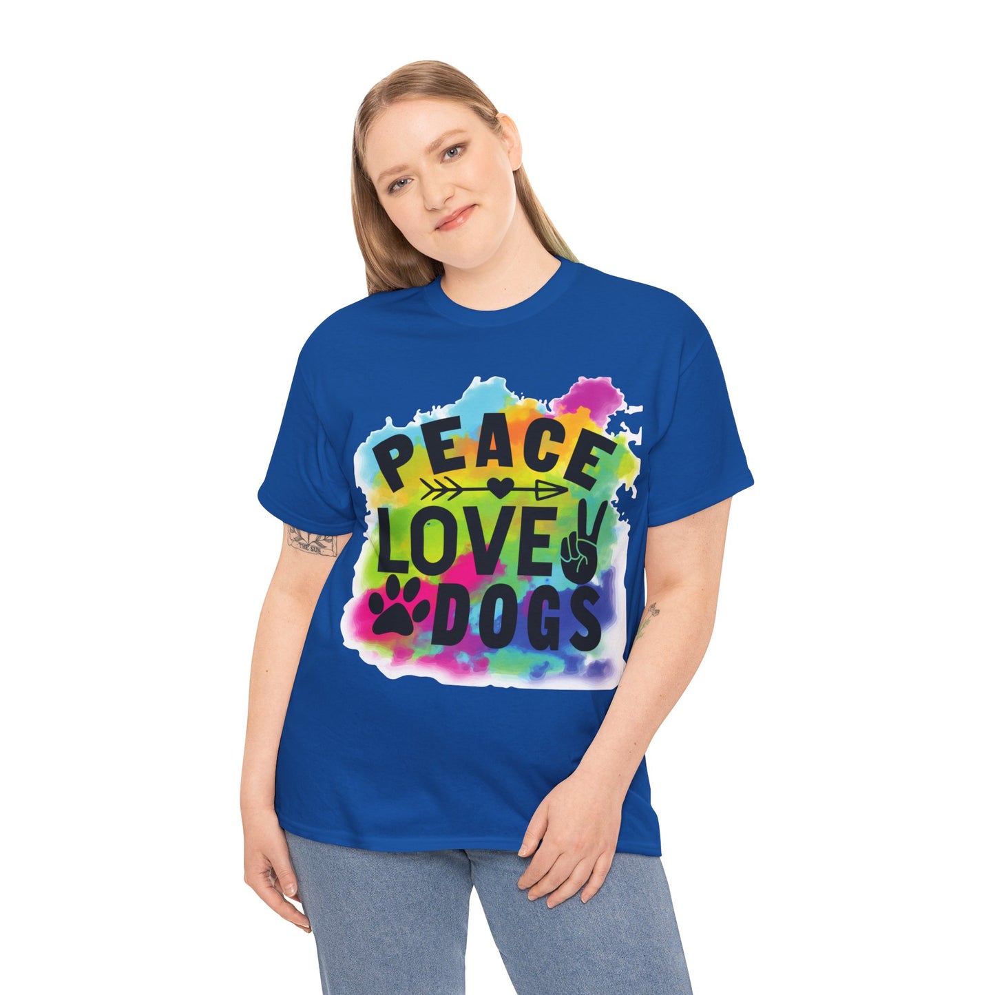 Peace Love Dogs Unisex Heavy Cotton Tee