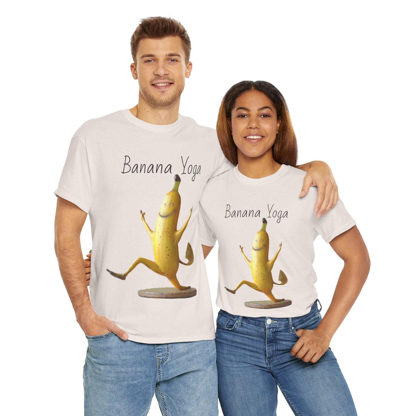 Banana Yoga2 Unisex Heavy Cotton Tee