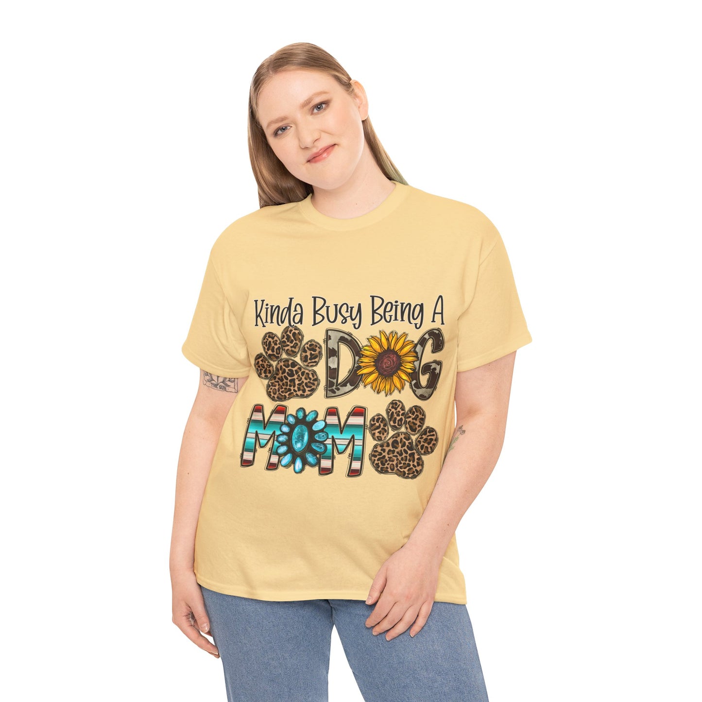 Busy Dog Mom Unisex Heavy Cotton Tee