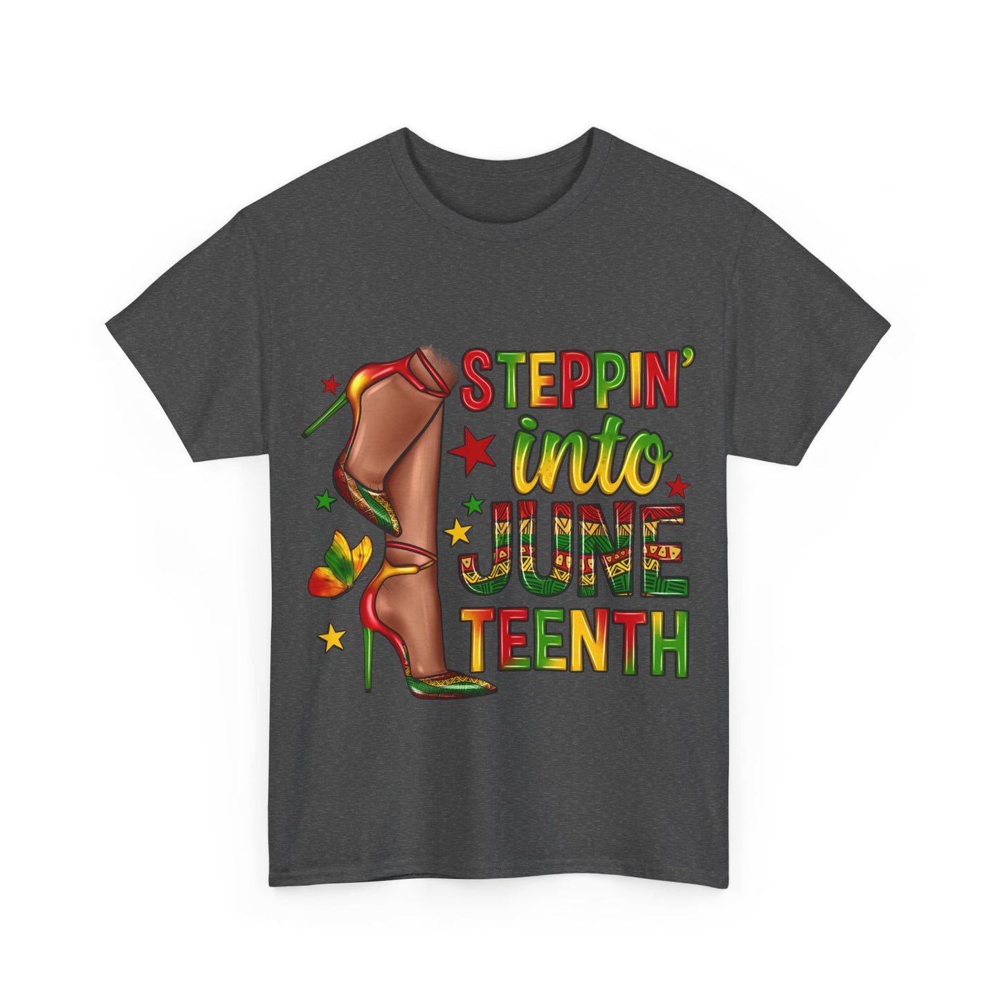 Stepping Into Juneteenth Unisex Heavy Cotton Tee