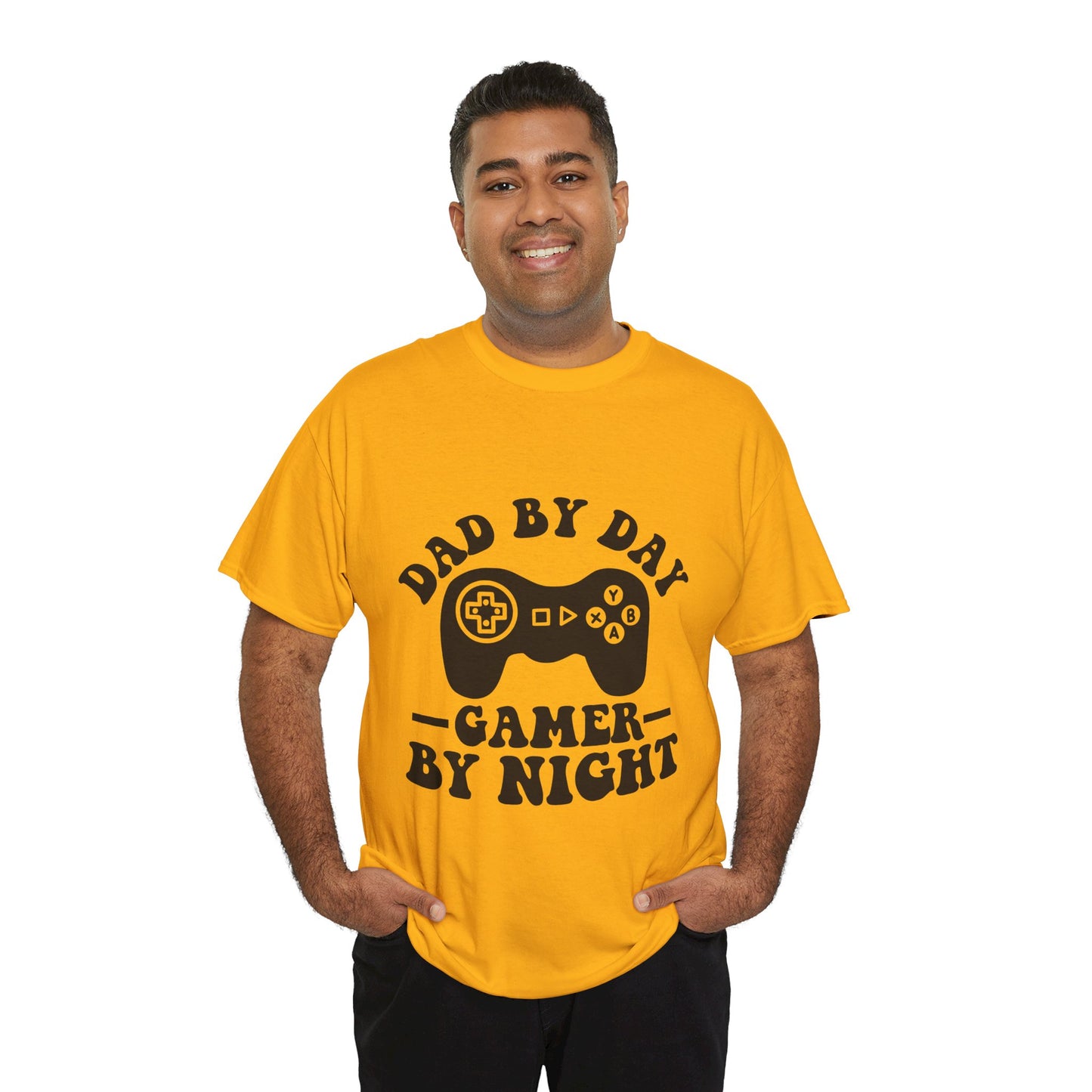 Gamer By Night Unisex Heavy Cotton Tee