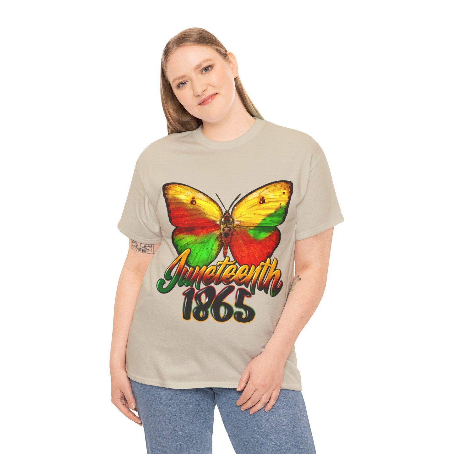 Juneteenth Butterfly Unisex Heavy Cotton Tee