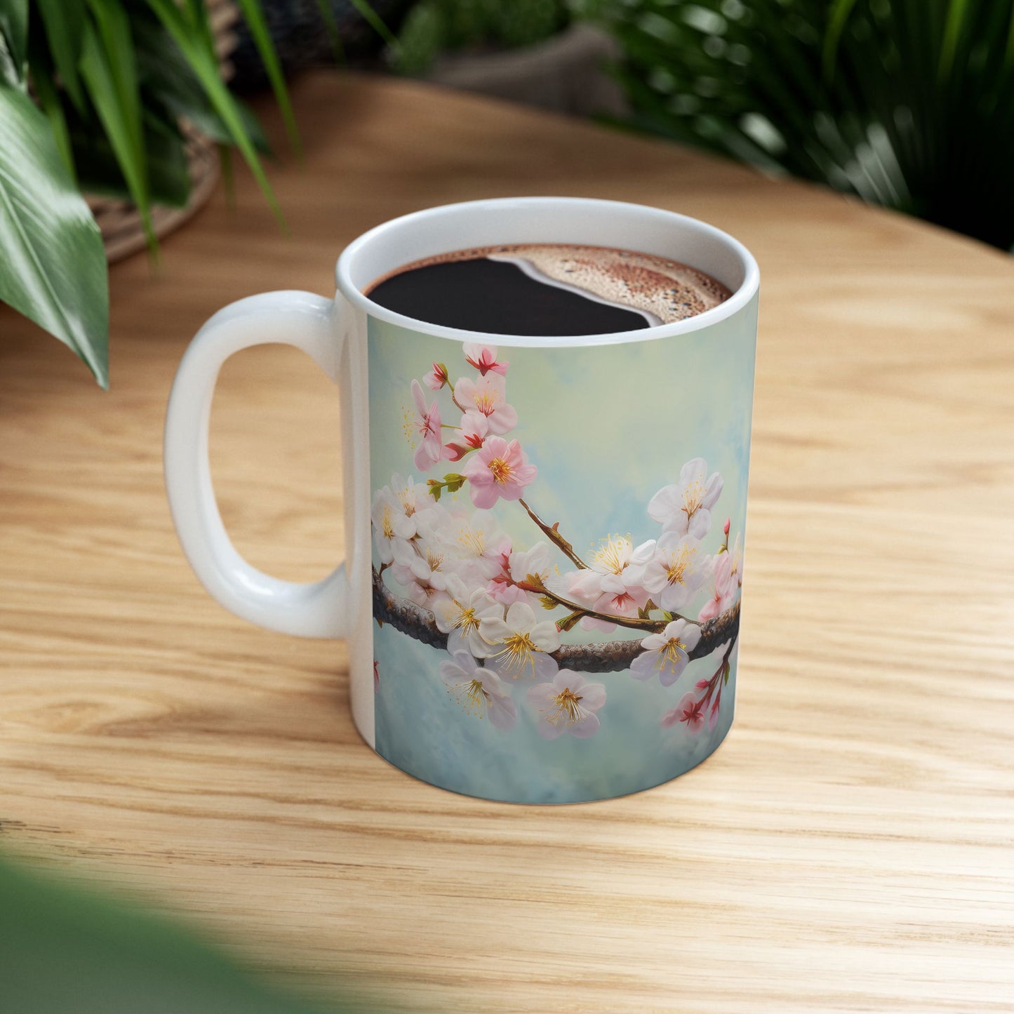 Spring Bird Ceramic Mug, (11oz, 15oz)