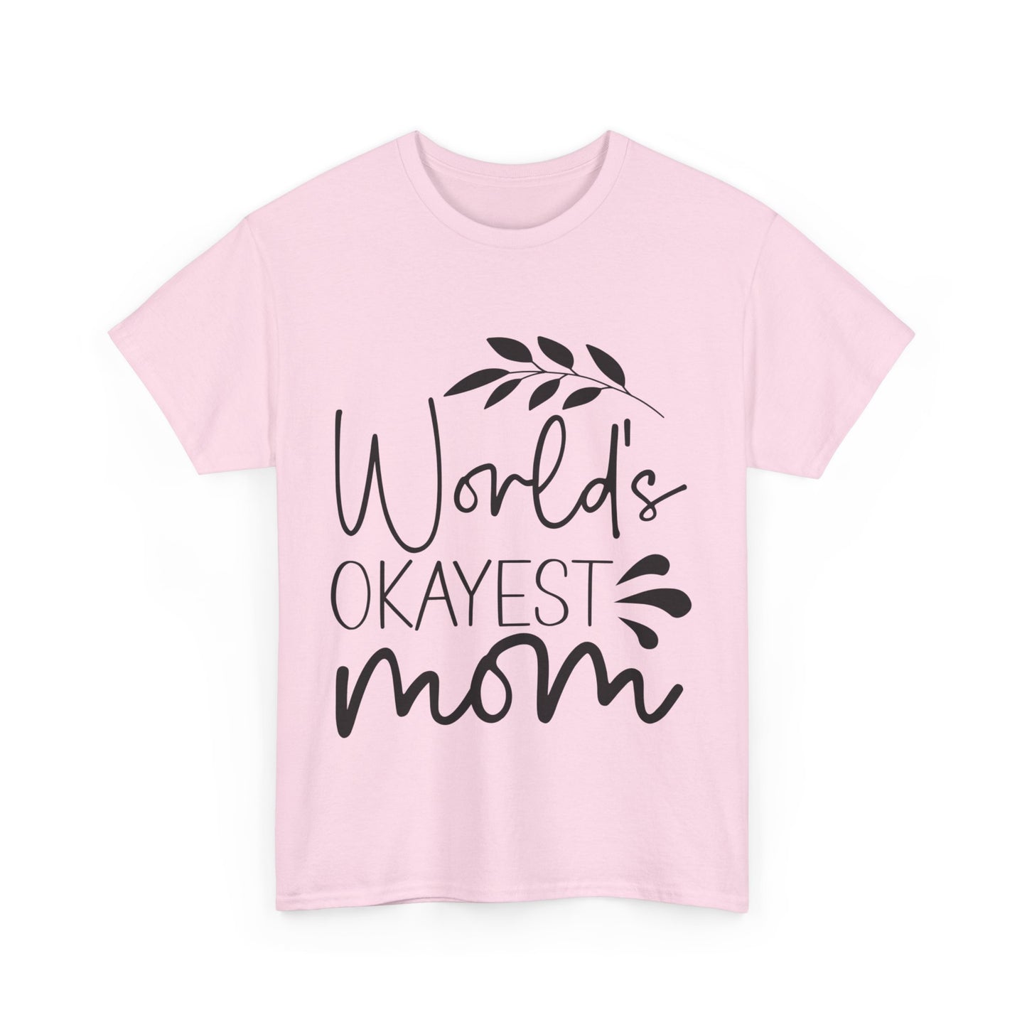 World's Okayest Mom Unisex Heavy Cotton Tee