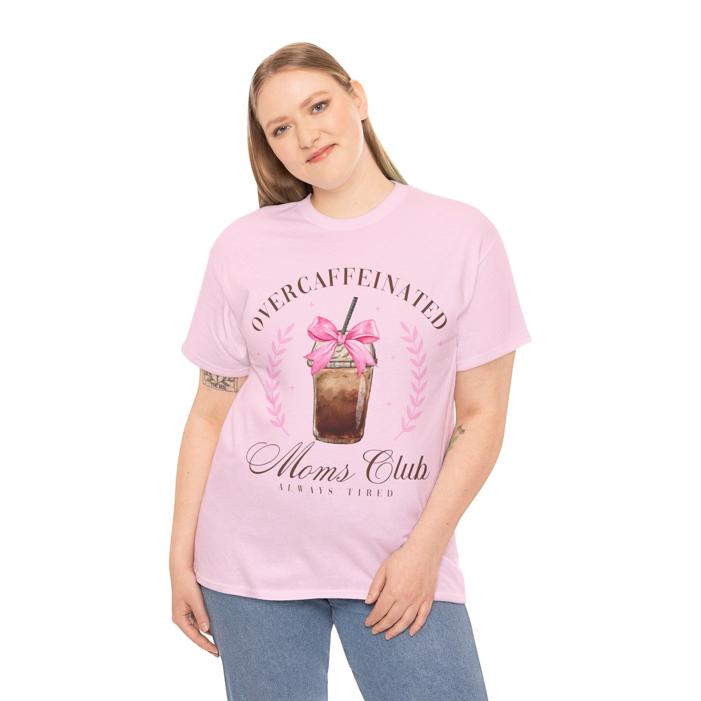 Over-caffeinated Mom Unisex Heavy Cotton Tee