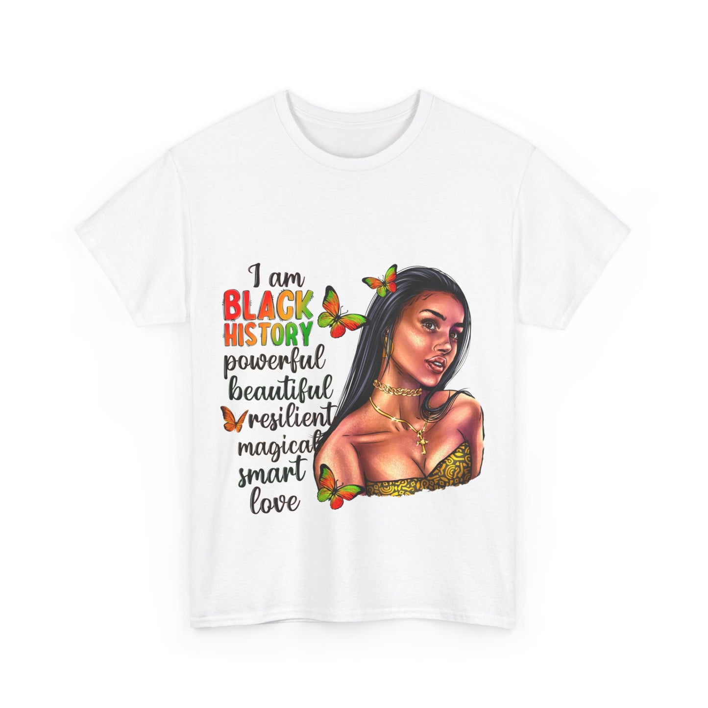 I Am Black History Unisex Heavy Cotton Tee