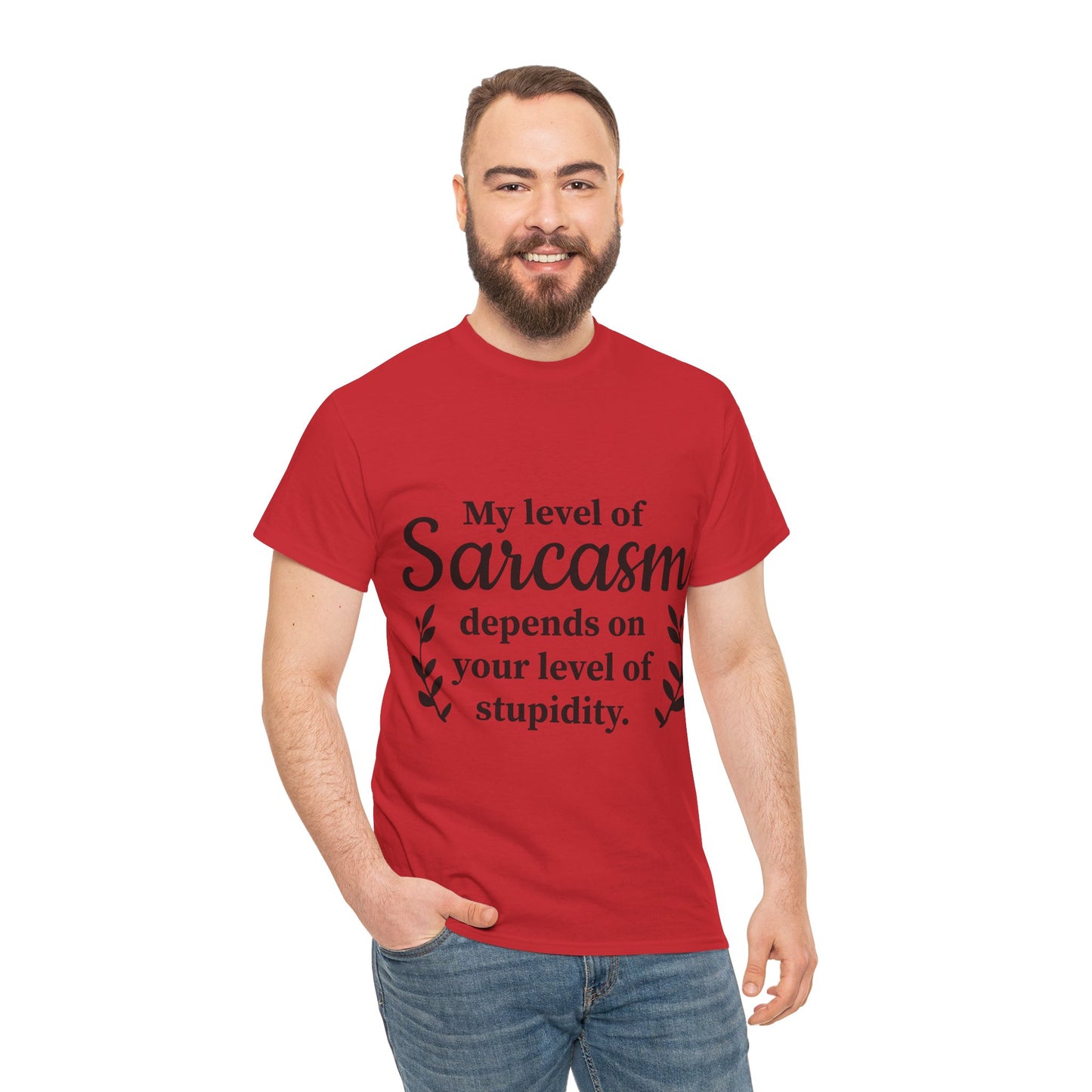 My Level Of Sarcasm Unisex Heavy Cotton Tee