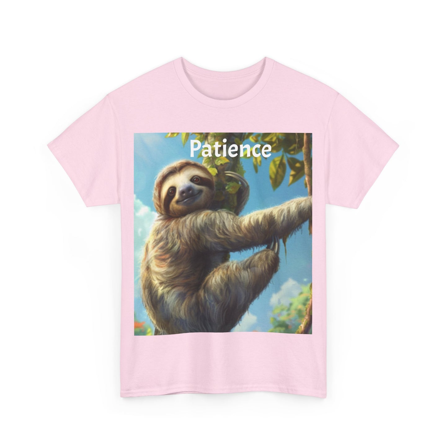 Sloth Patience Unisex Heavy Cotton Tee