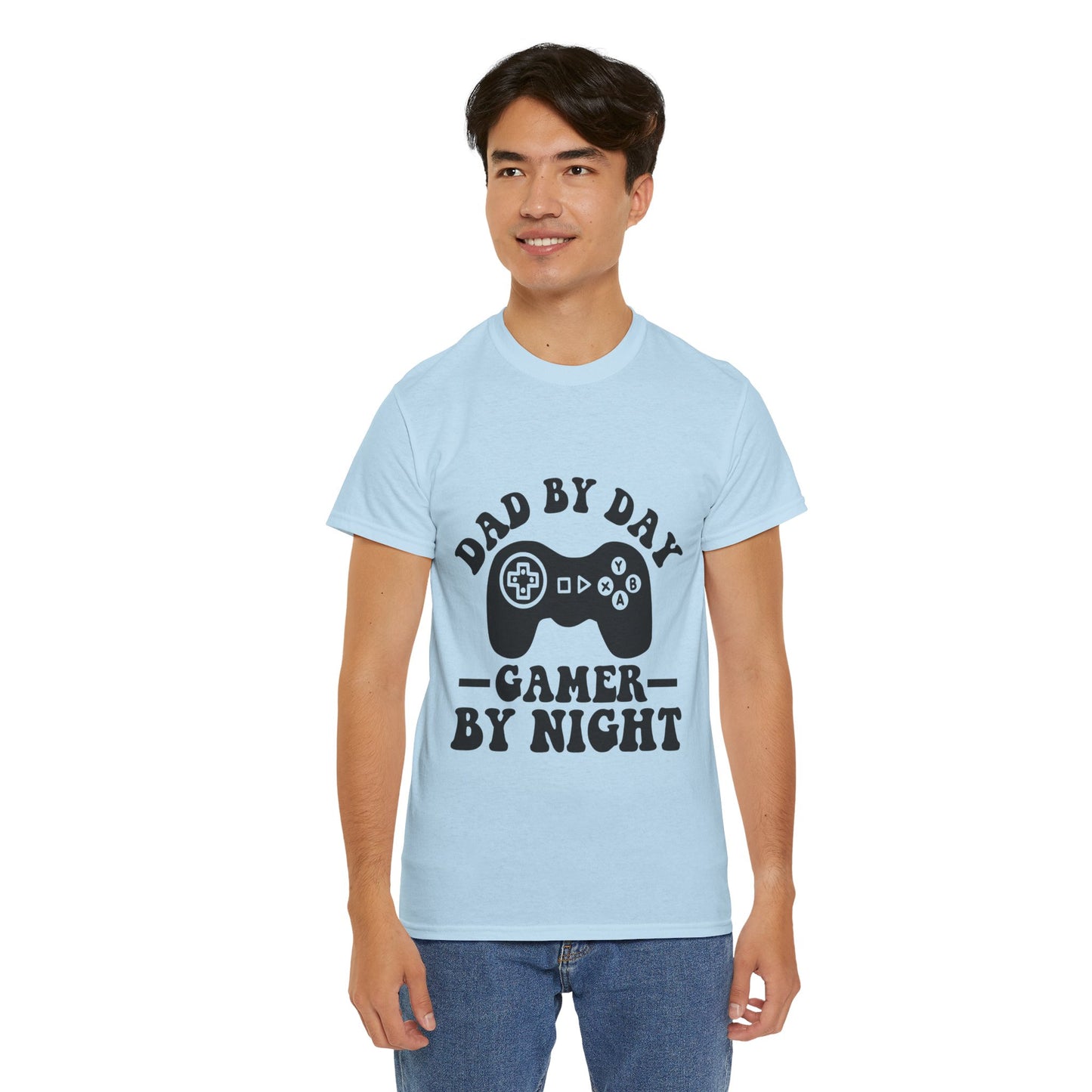 Gamer By Night Unisex Heavy Cotton Tee