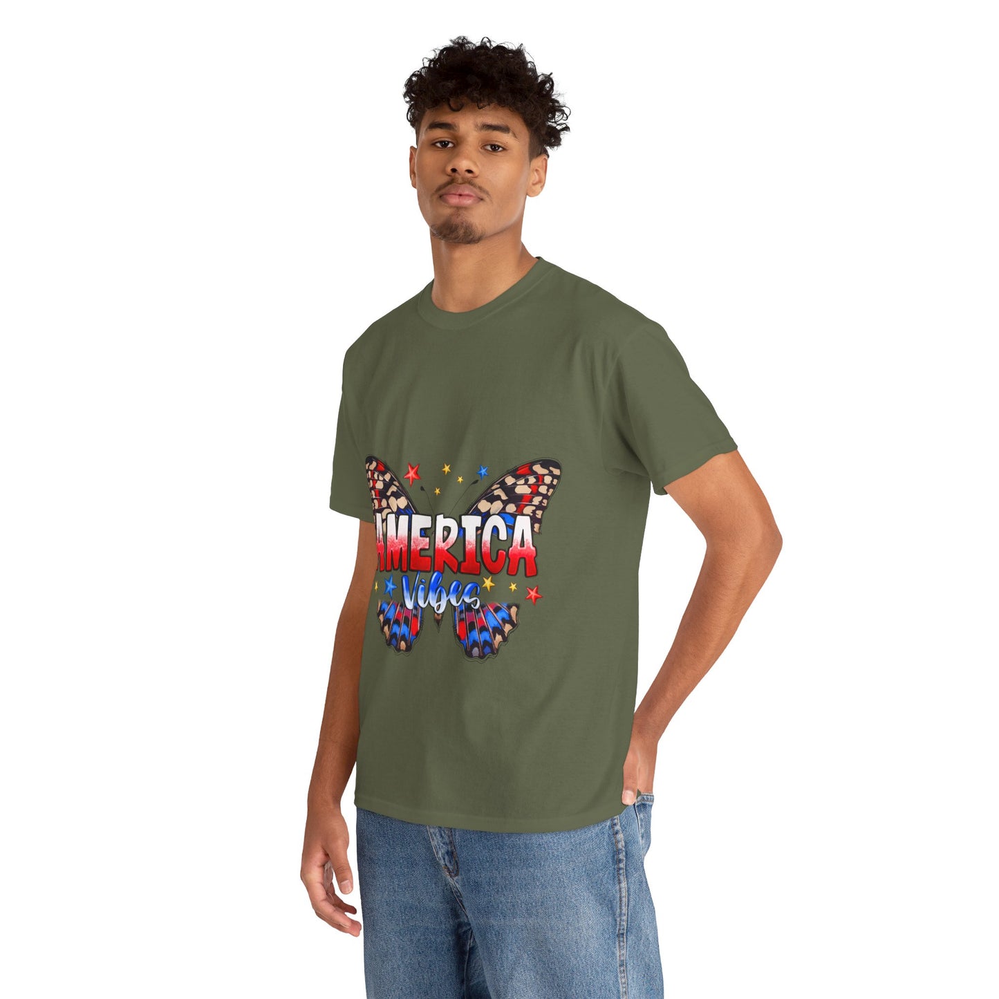 America Vibes Unisex Heavy Cotton Tee