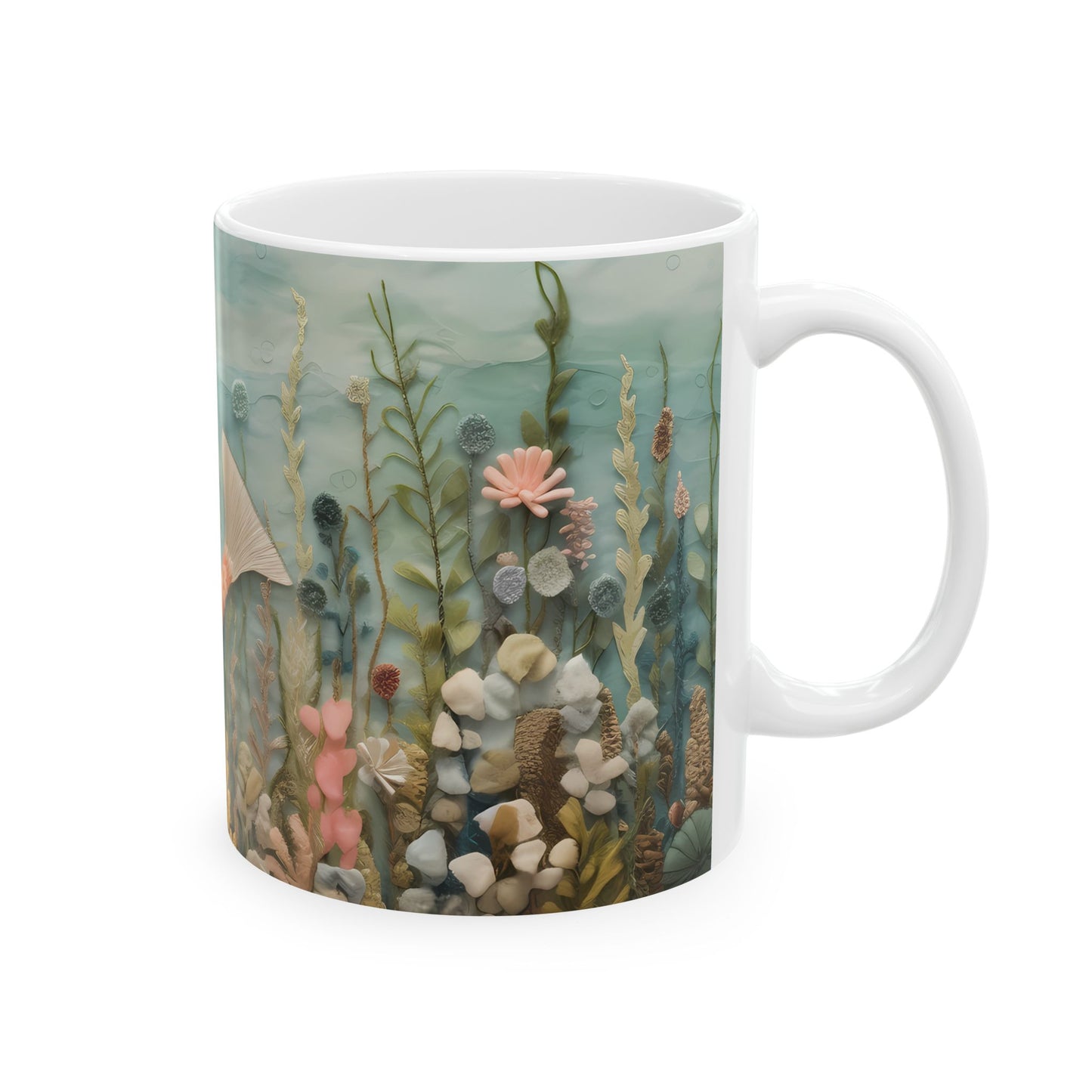 Mermaid Ceramic Mug, (11oz, 15oz)