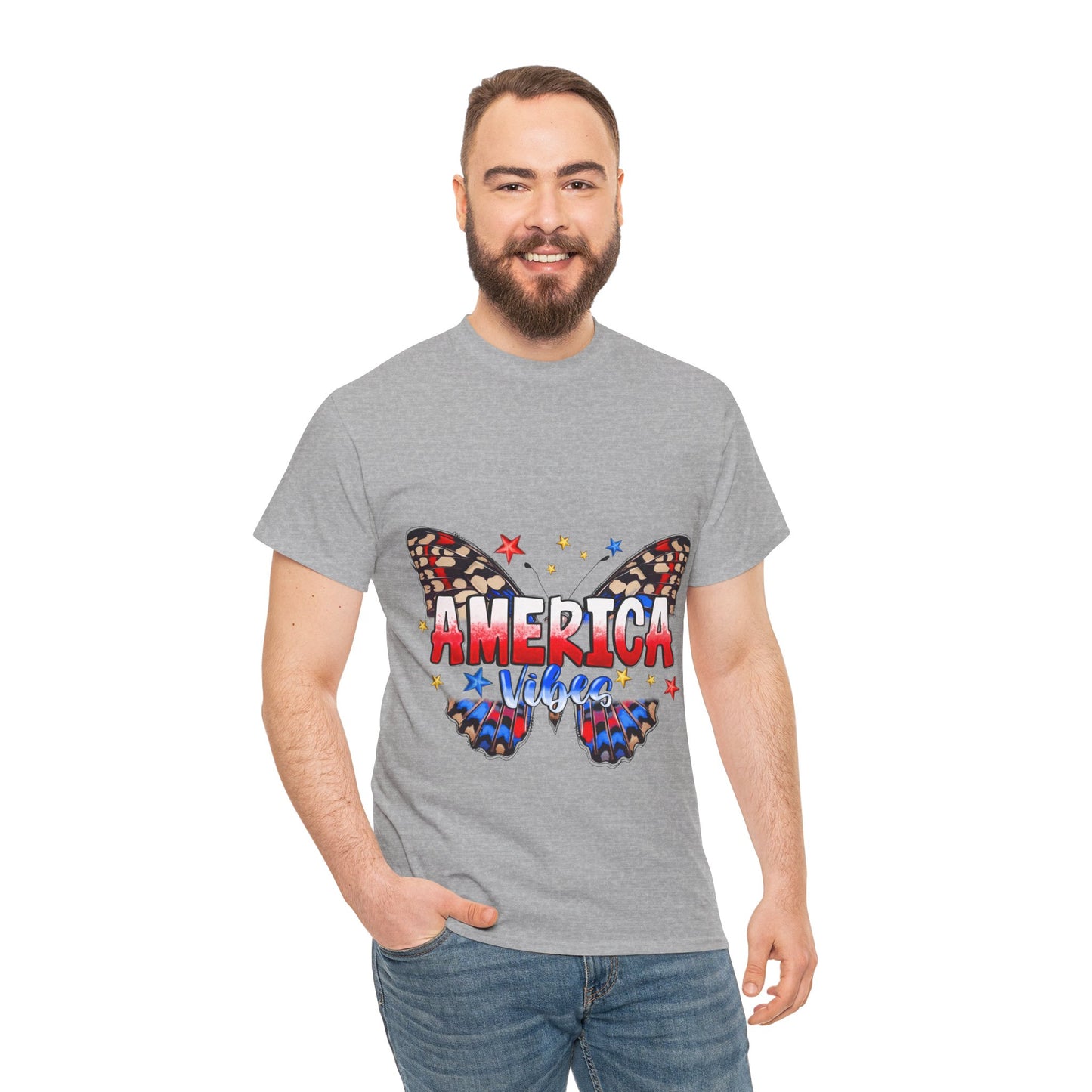 America Vibes Unisex Heavy Cotton Tee