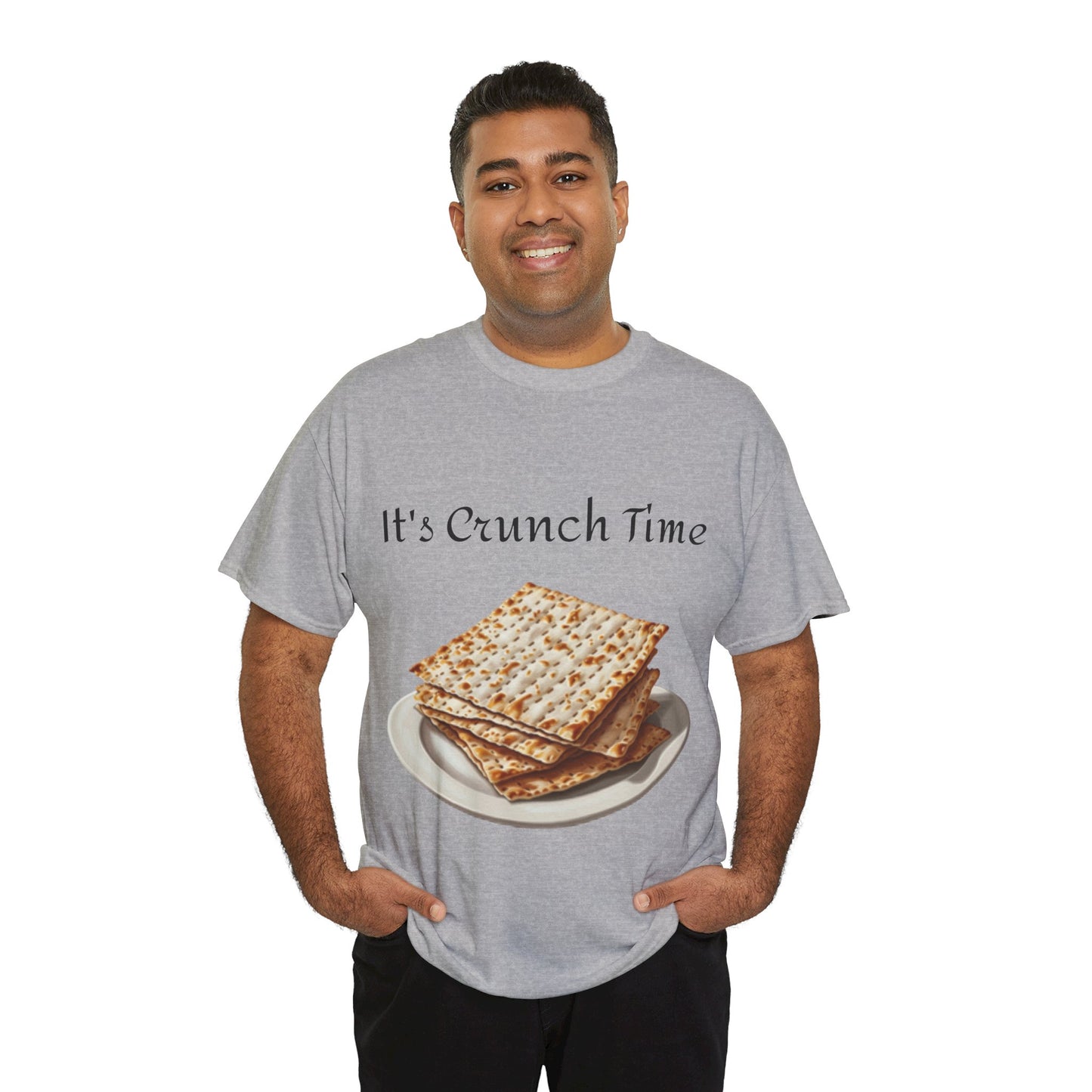 It's Crunch Time Matza Unisex Heavy Cotton Tee