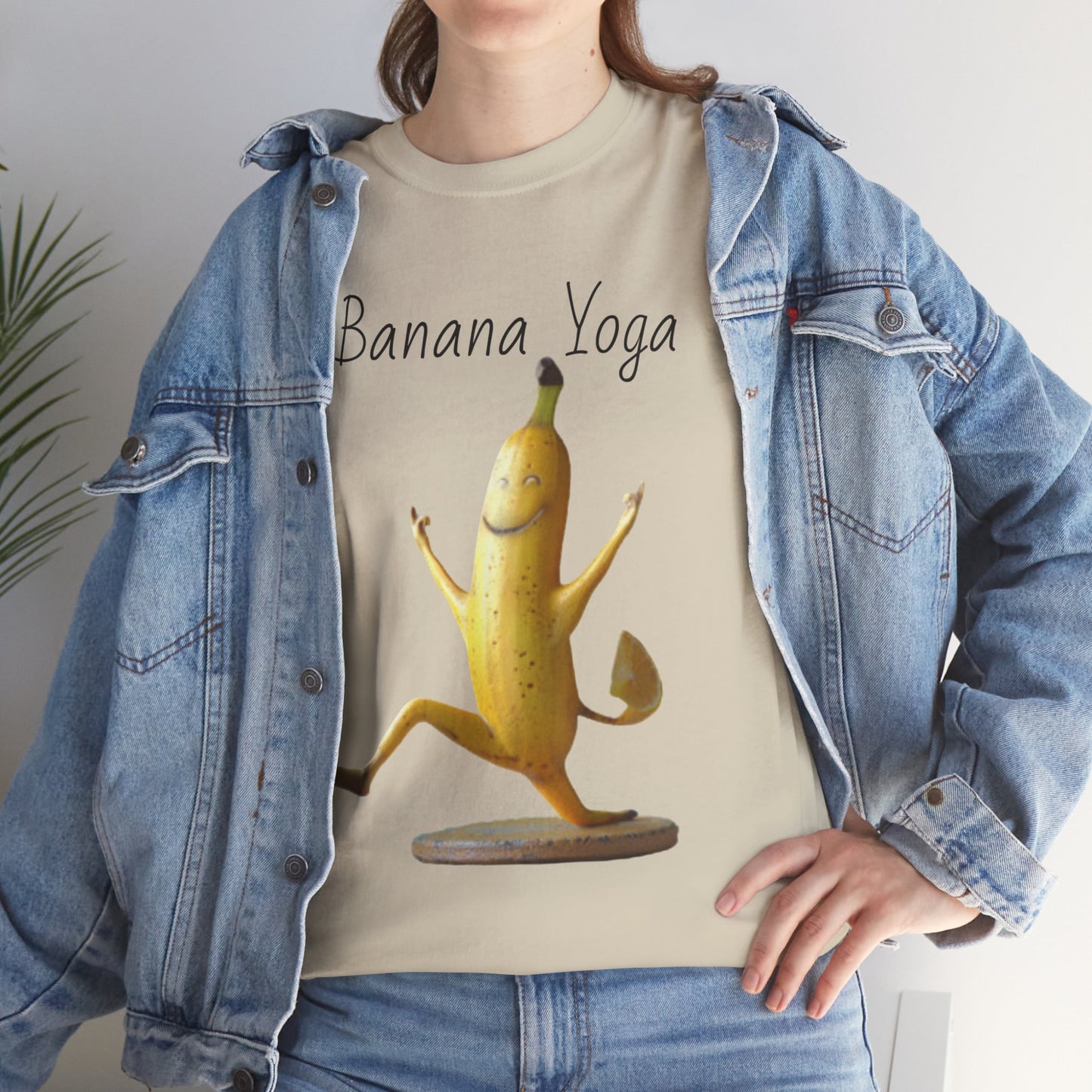 Banana Yoga2 Unisex Heavy Cotton Tee