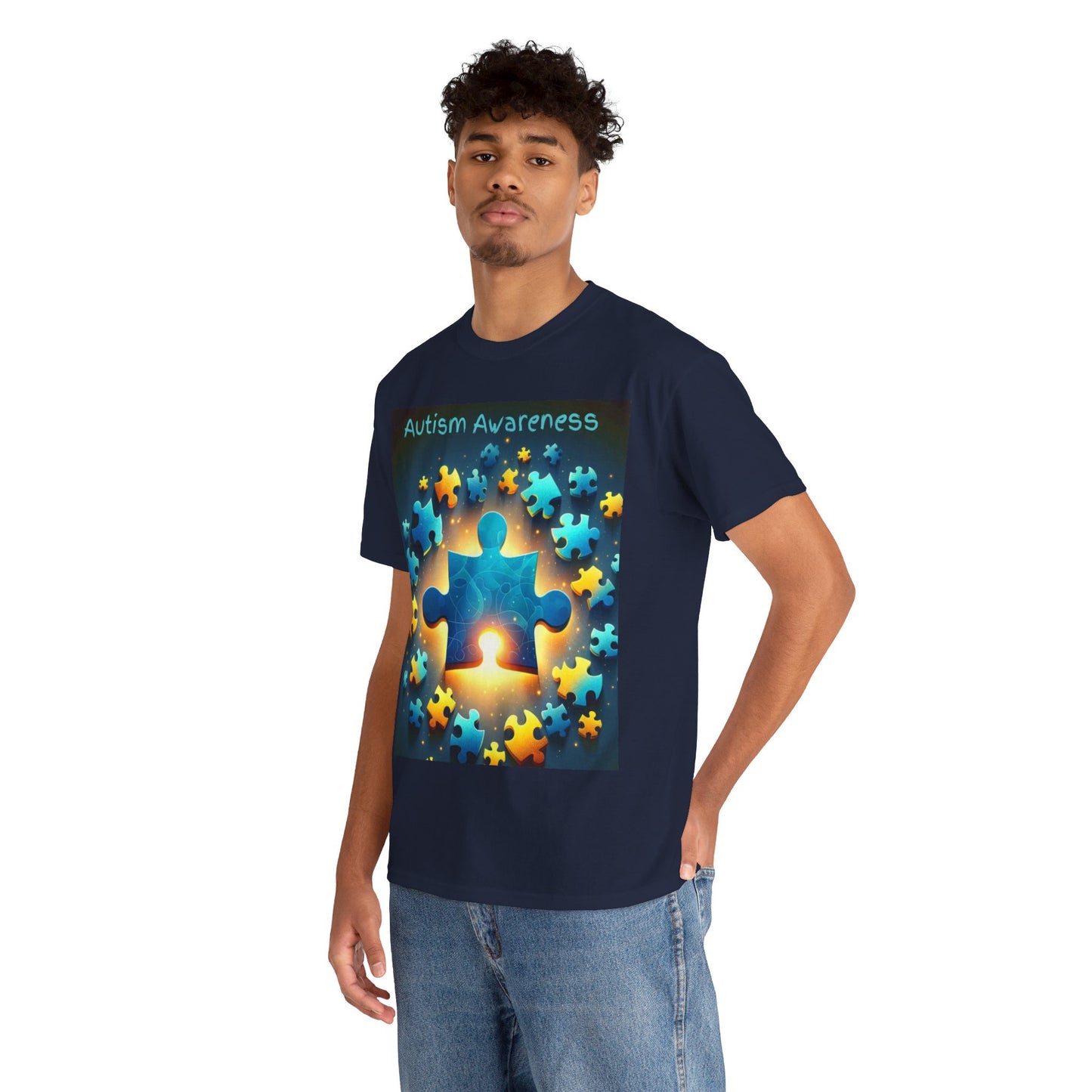 Autism Glow Unisex Heavy Cotton Tee