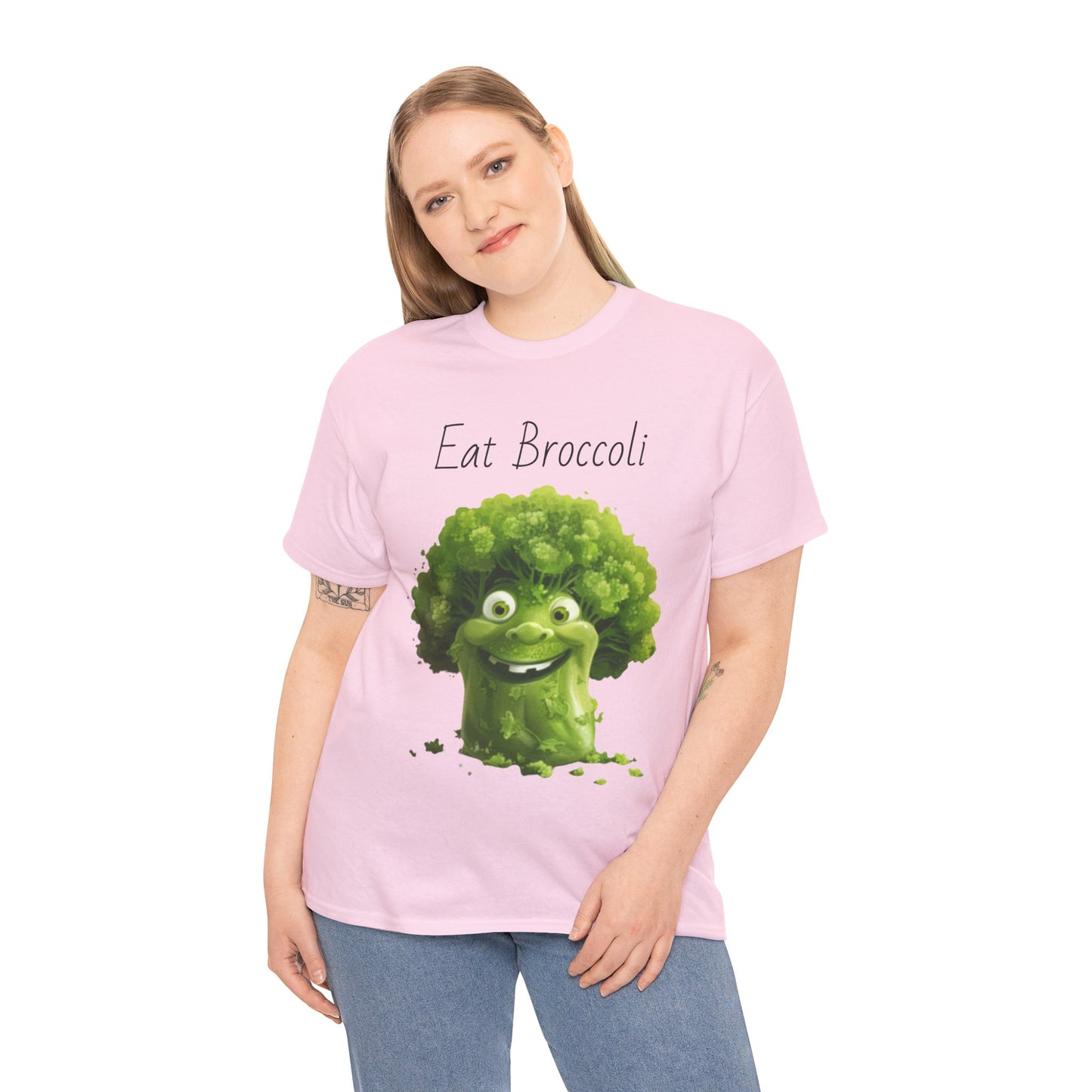 Eat Broccoli Unisex Heavy Cotton Tee