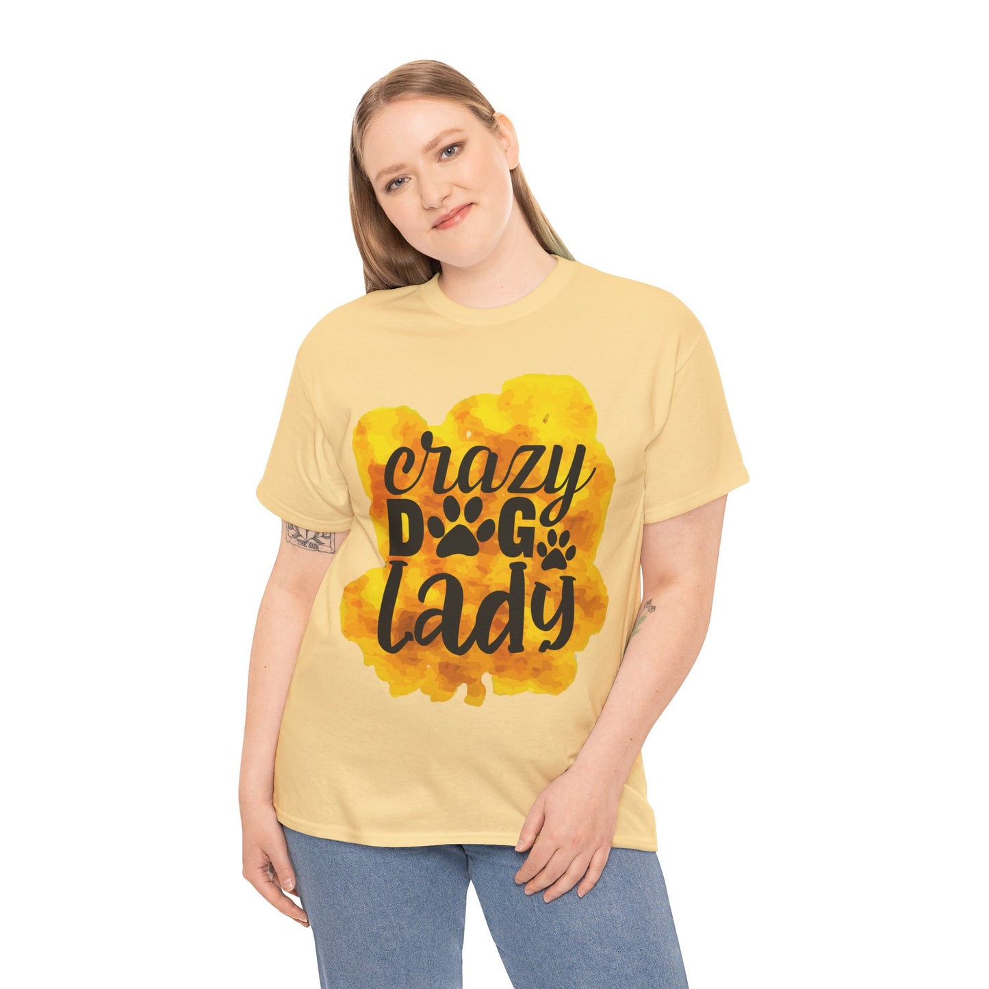 Crazy Dog Lady Unisex Heavy Cotton Tee