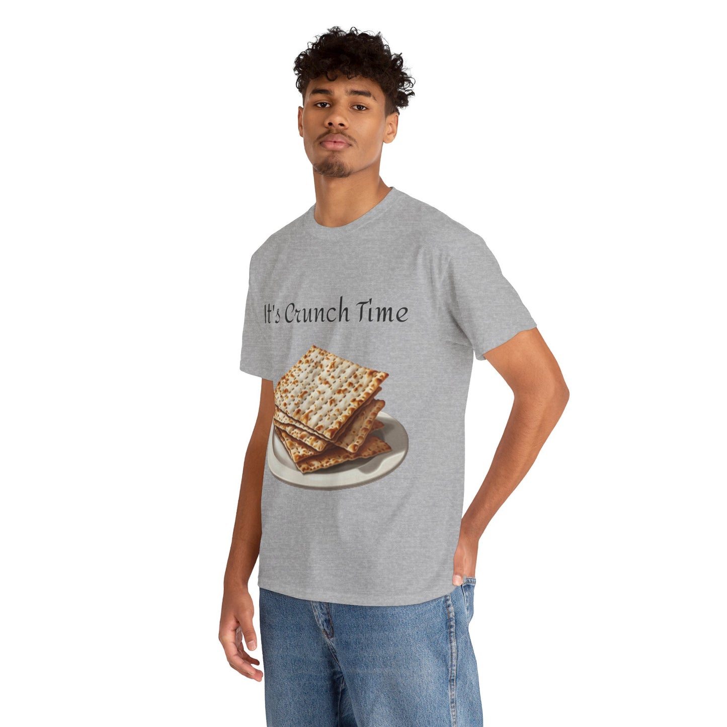 It's Crunch Time Matza Unisex Heavy Cotton Tee