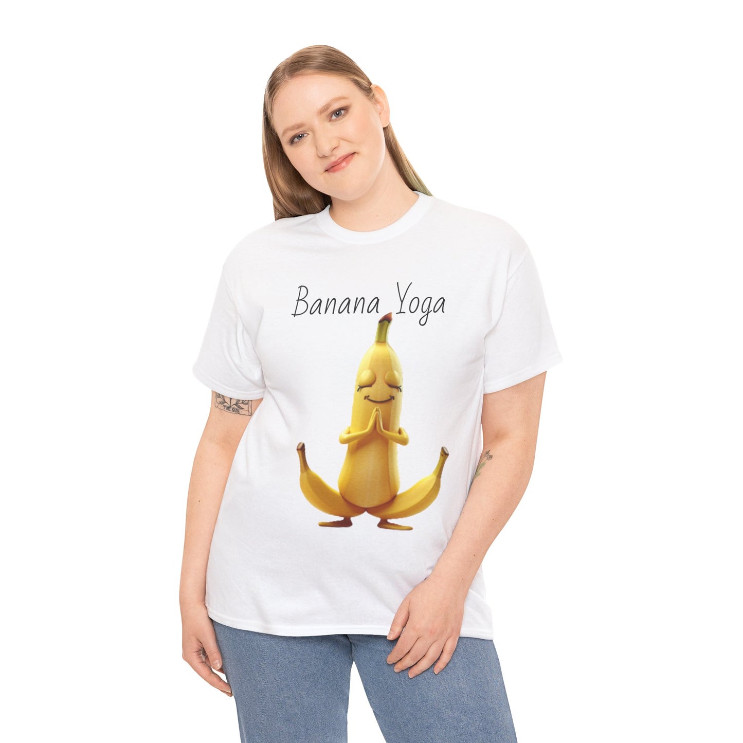 Banana Yoga Unisex Heavy Cotton Tee