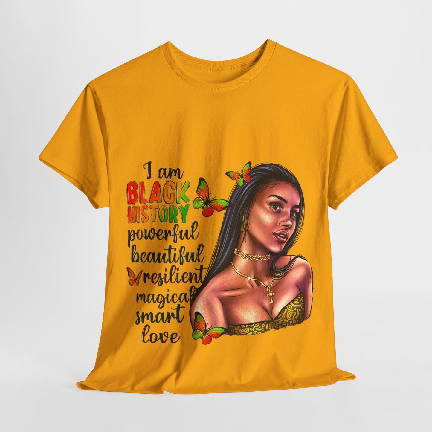 I Am Black History Unisex Heavy Cotton Tee