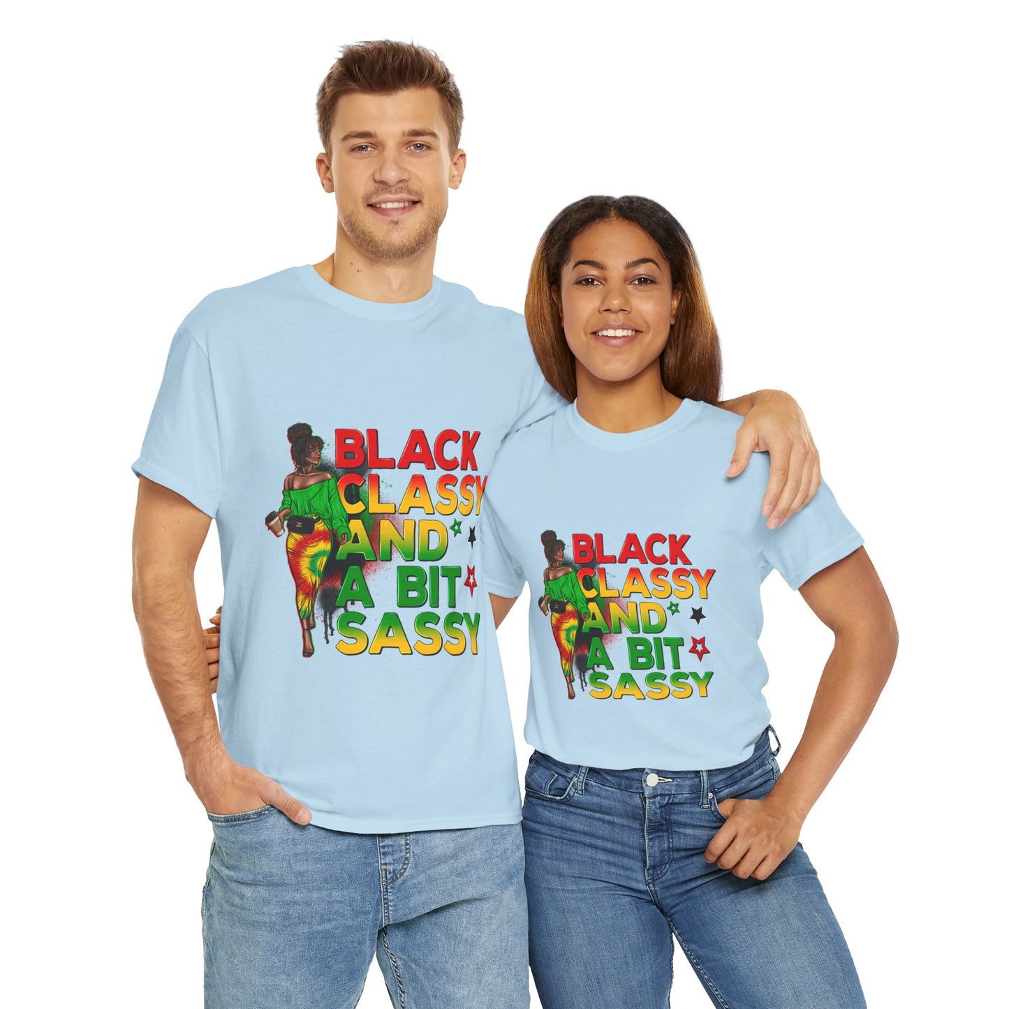 Black Sassy and Classy Unisex Heavy Cotton Tee