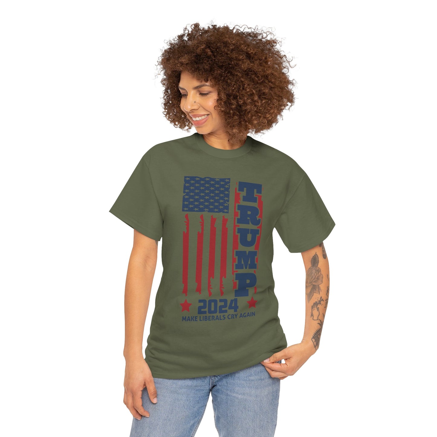 Trump 2024 A Unisex Heavy Cotton Tee