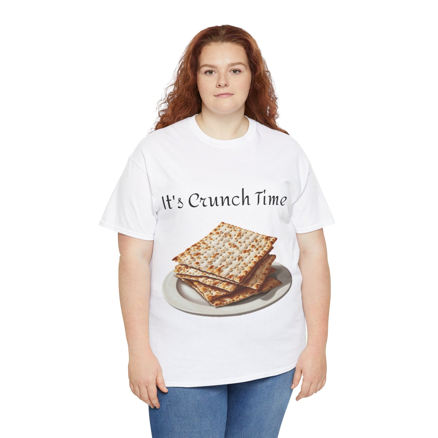 It's Crunch Time Matza Unisex Heavy Cotton Tee