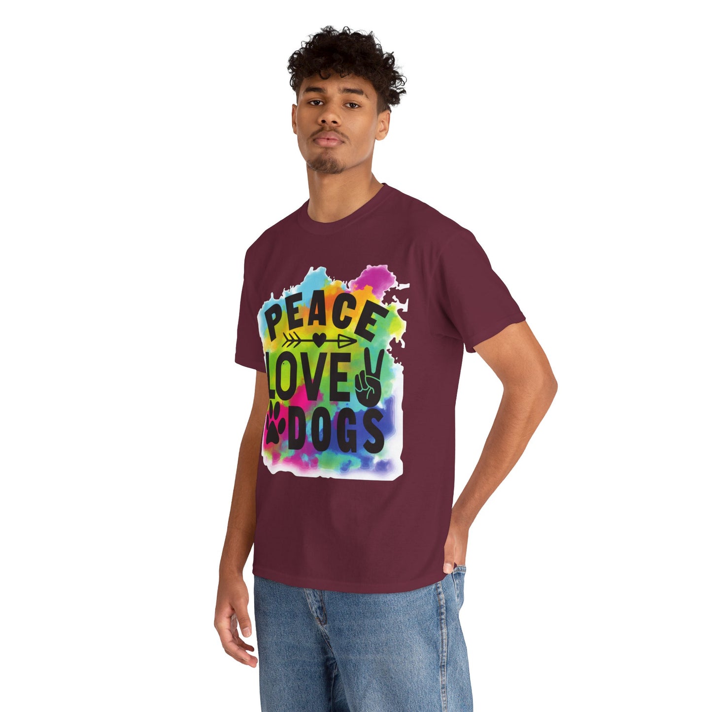 Peace Love Dogs Unisex Heavy Cotton Tee