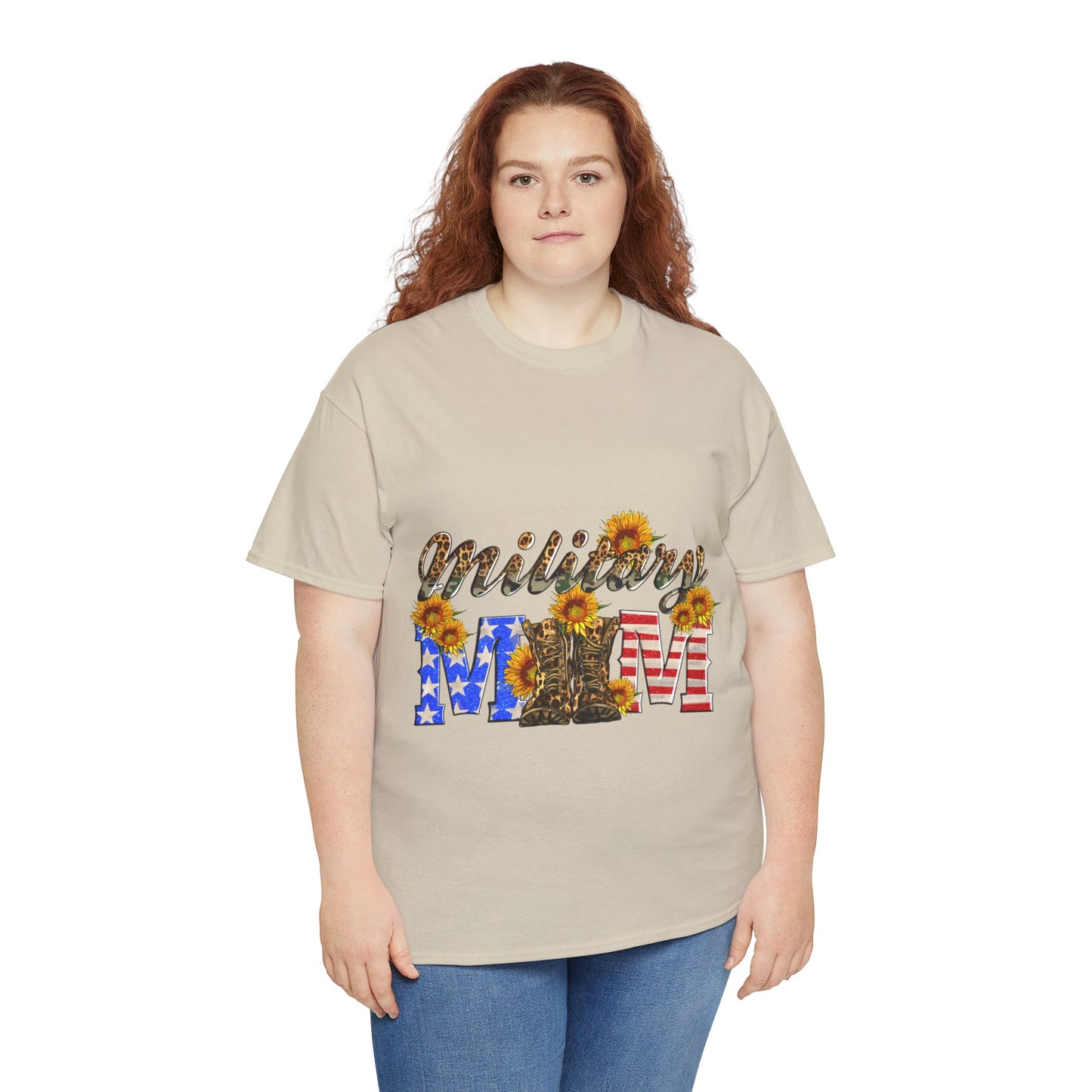 Military Mom Unisex Heavy Cotton Tee