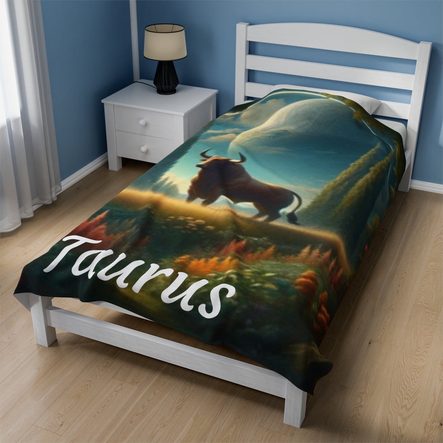 Taurus Zodiac Sign Velveteen Plush Blanket