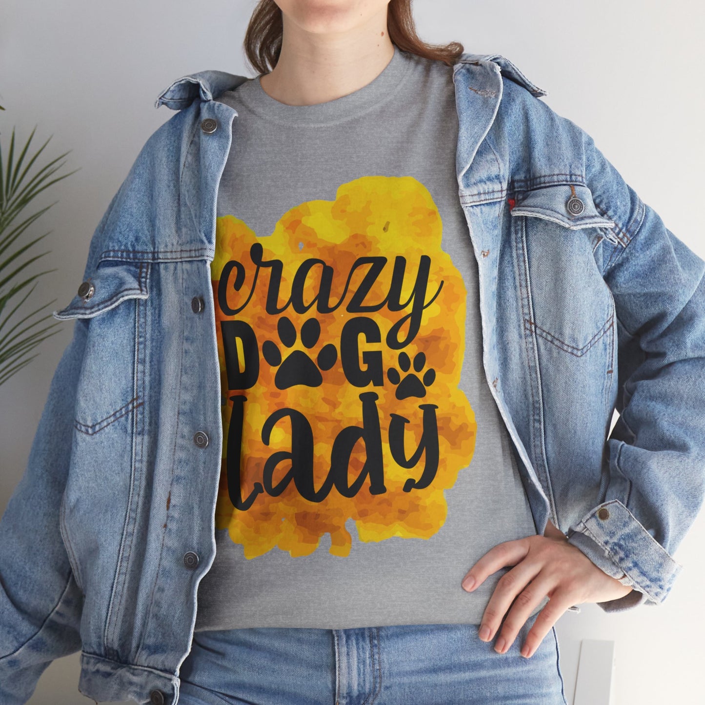 Crazy Dog Lady Unisex Heavy Cotton Tee