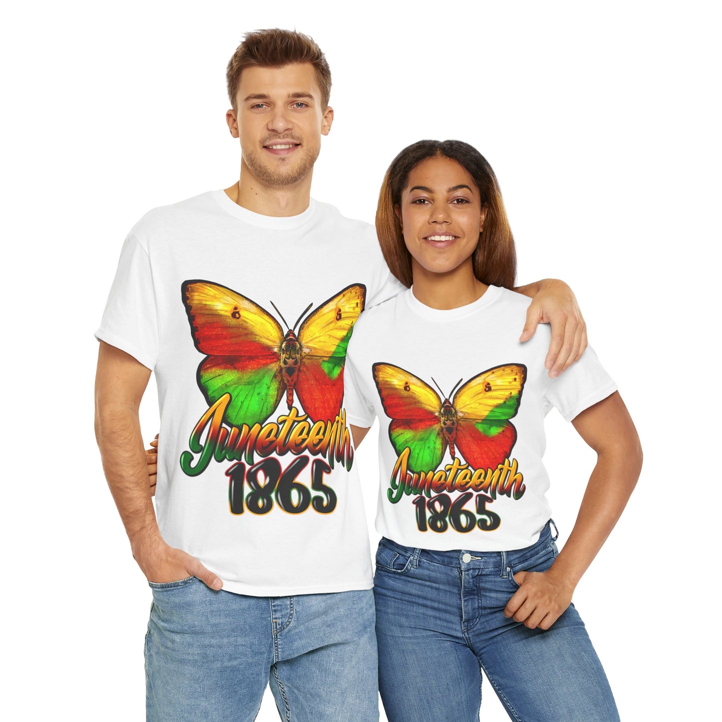 Juneteenth Butterfly Unisex Heavy Cotton Tee