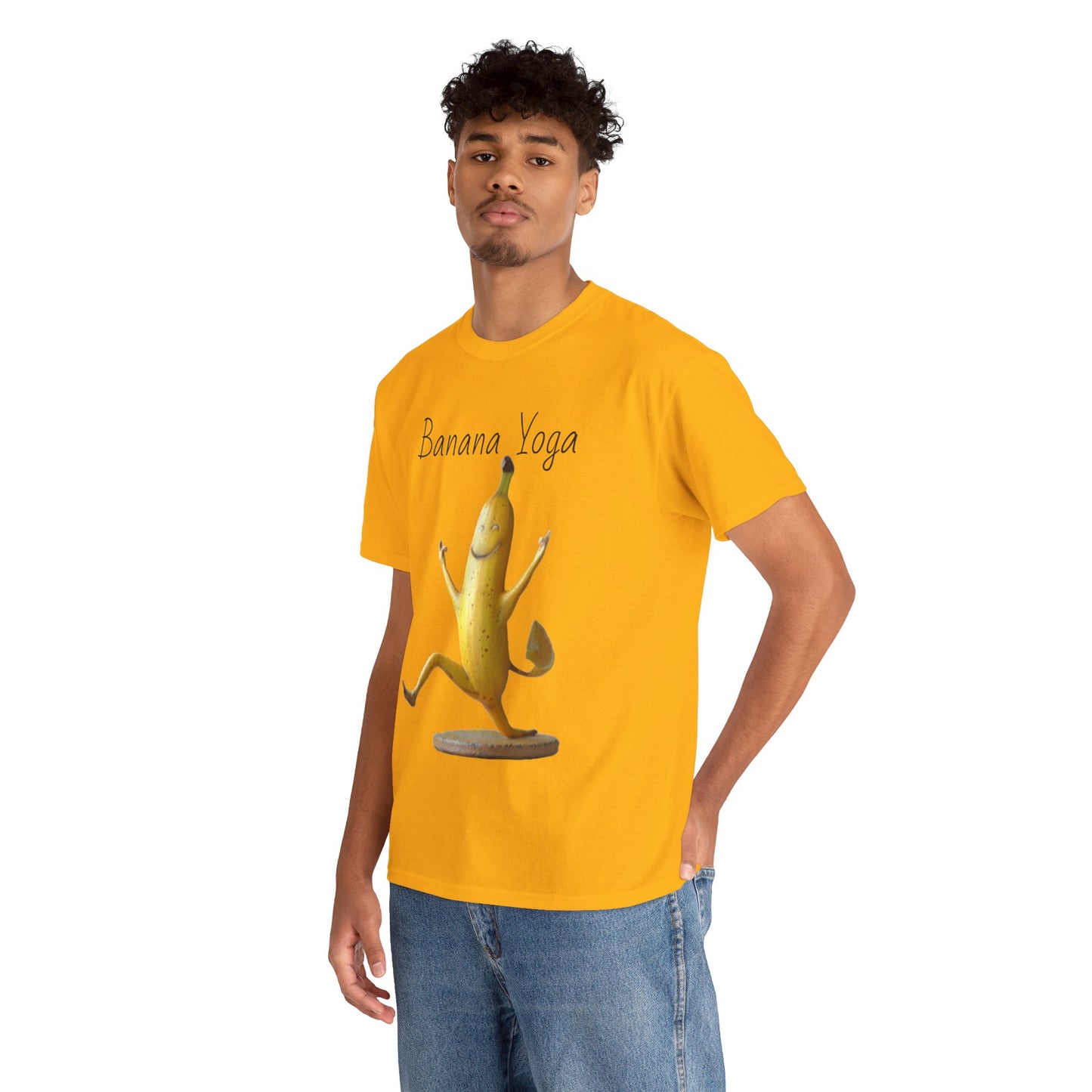 Banana Yoga2 Unisex Heavy Cotton Tee