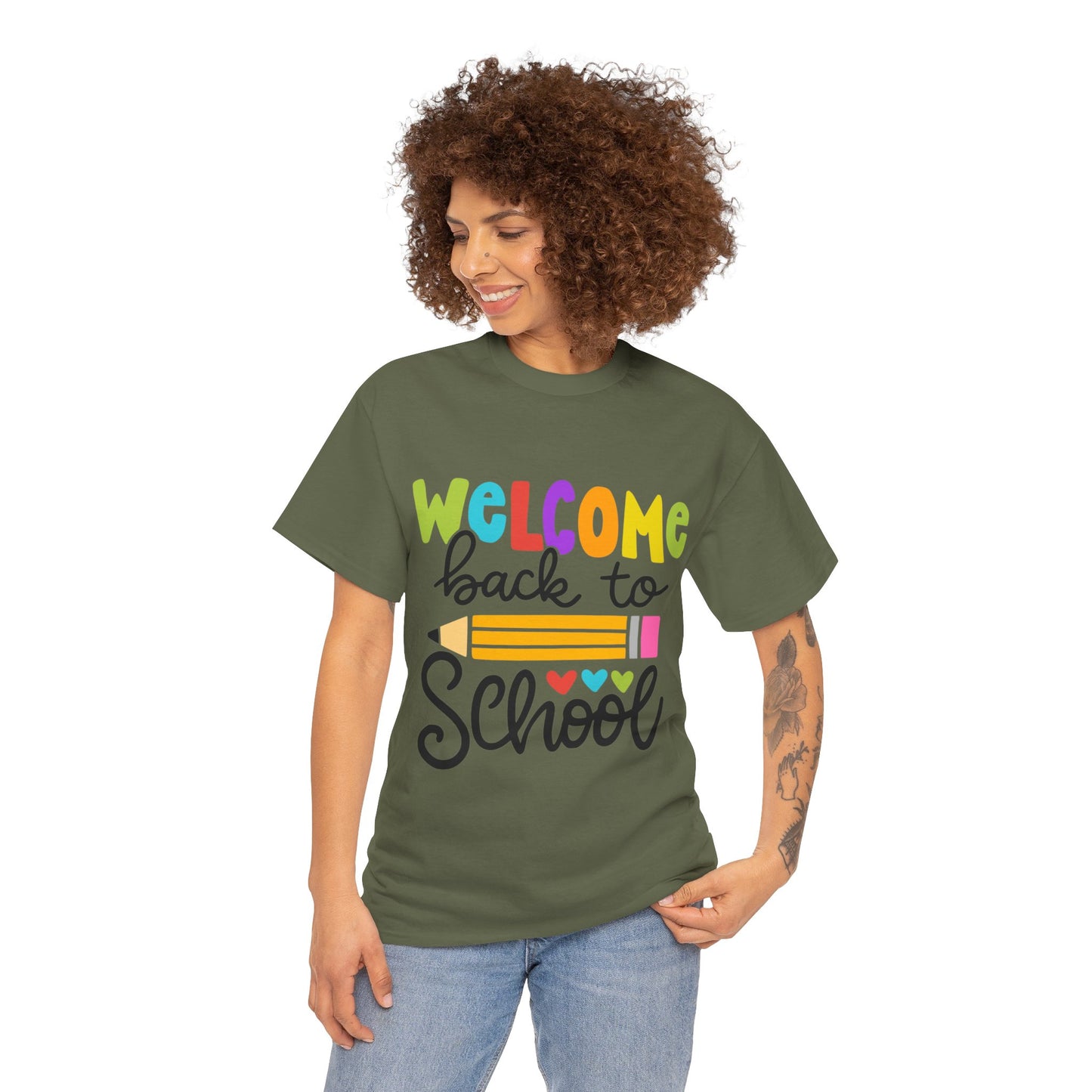 Welcome Back To School Unisex Heavy Cotton Tee