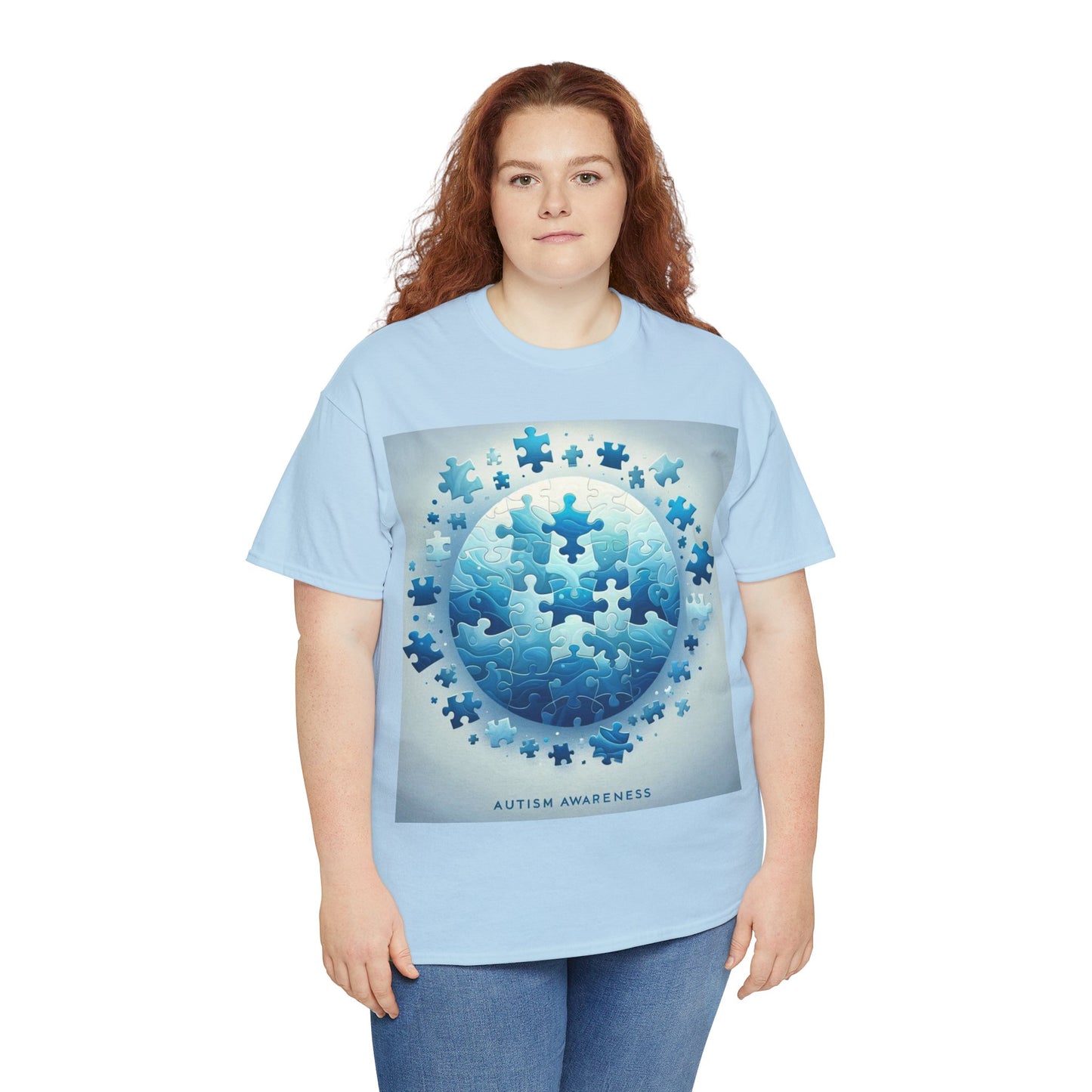 Autism Globe Unisex Heavy Cotton Tee