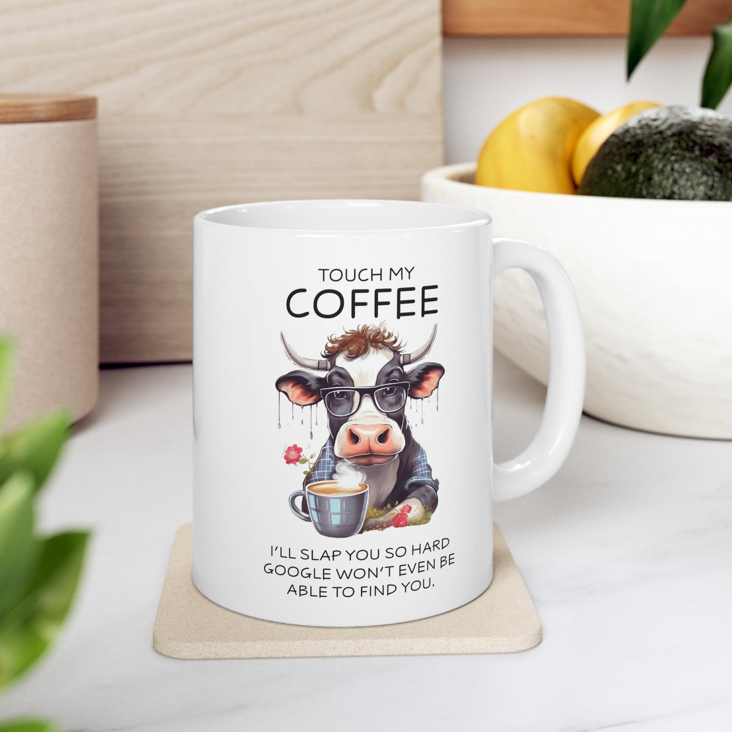 Sarcastic Cow Ceramic Mug, 11oz