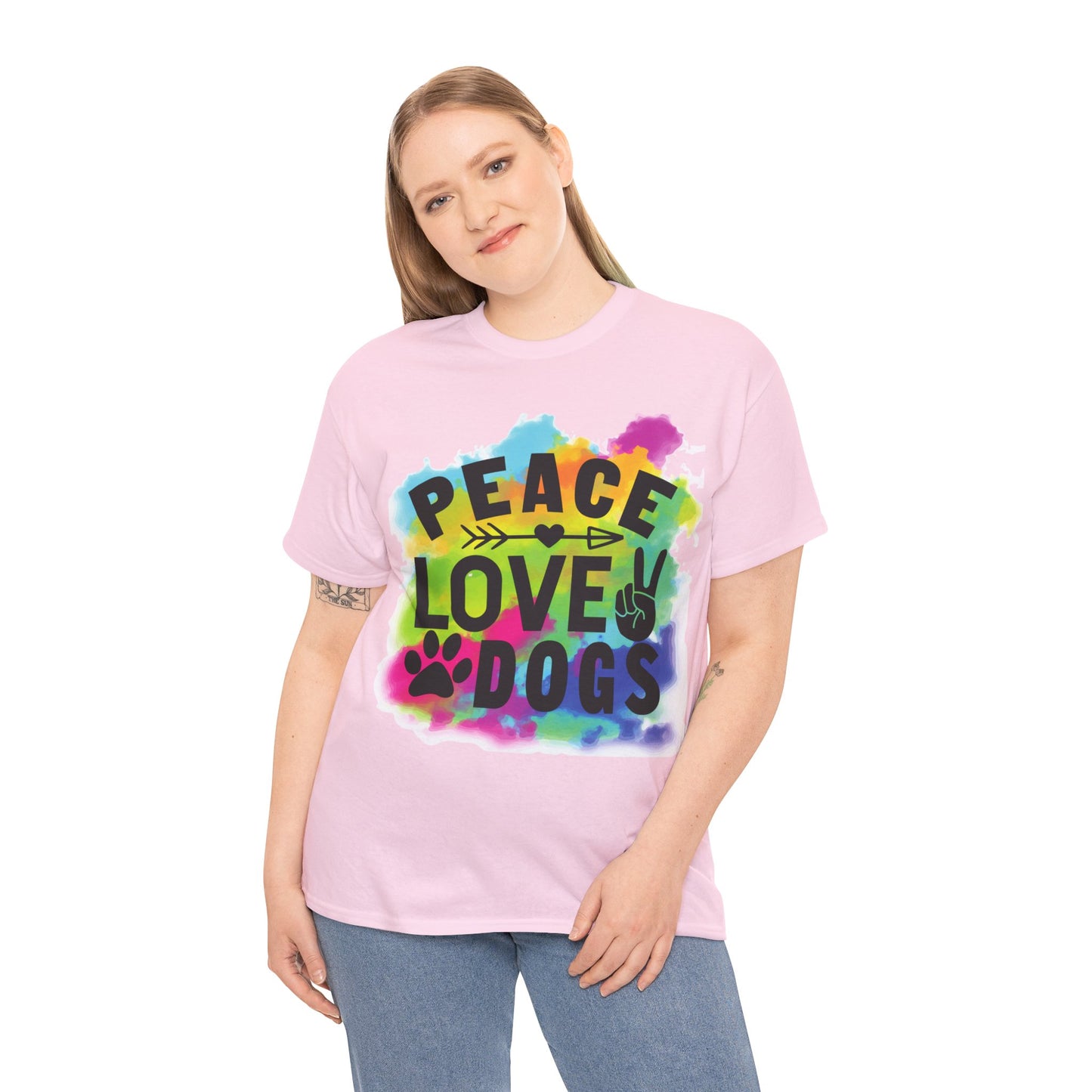 Peace Love Dogs Unisex Heavy Cotton Tee