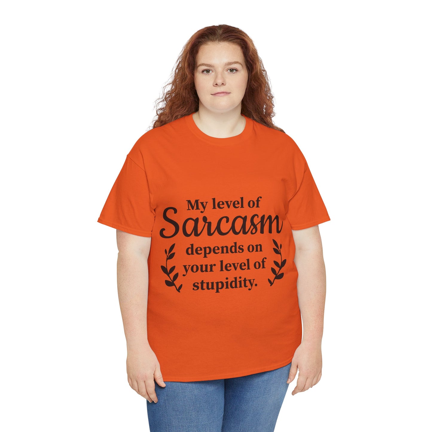 My Level Of Sarcasm Unisex Heavy Cotton Tee