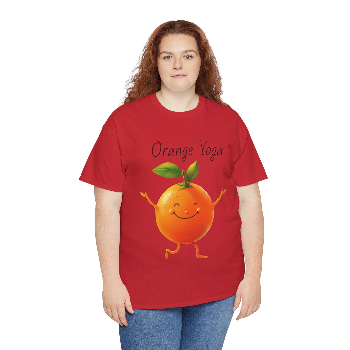 Orange Yoga Unisex Heavy Cotton Tee