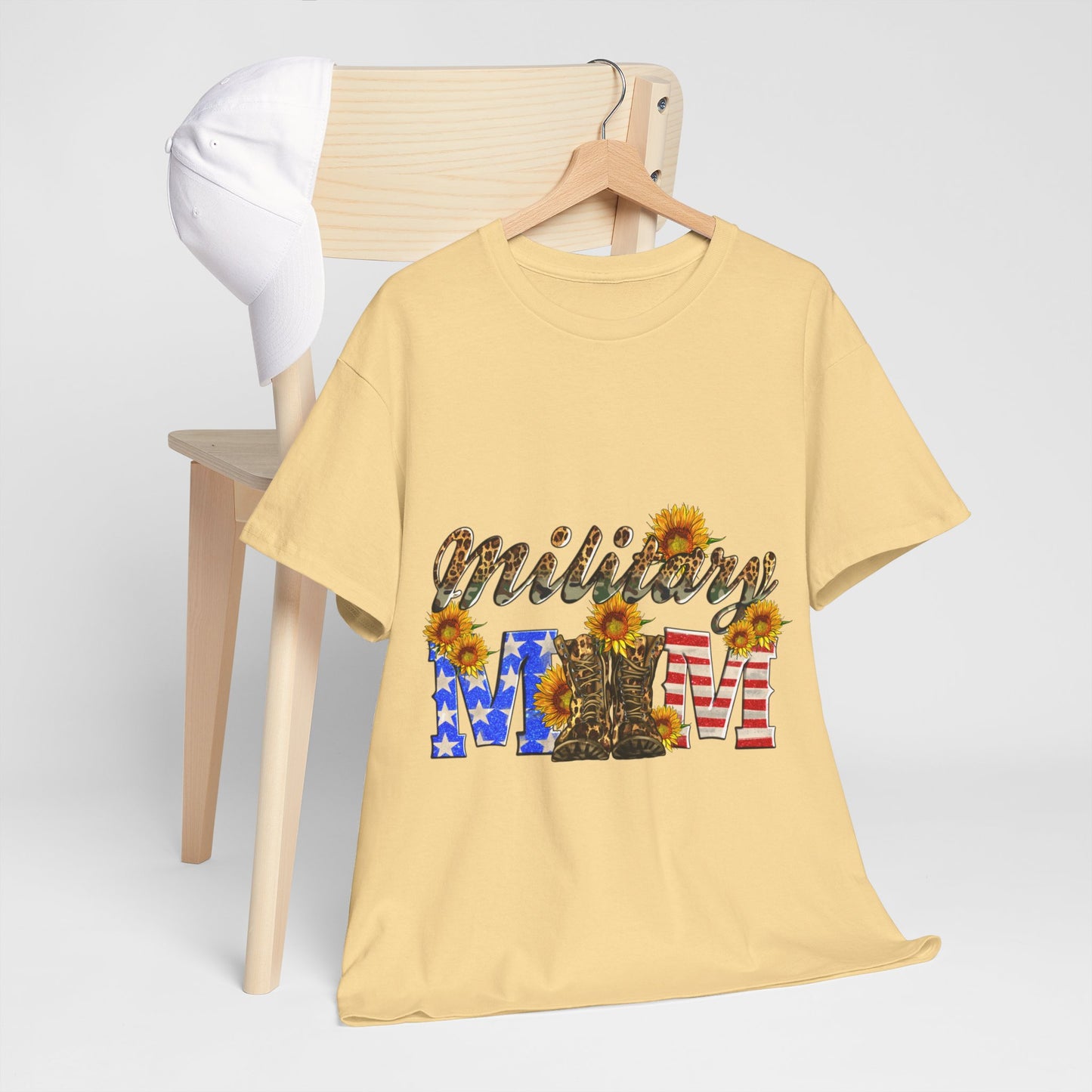 Military Mom Unisex Heavy Cotton Tee