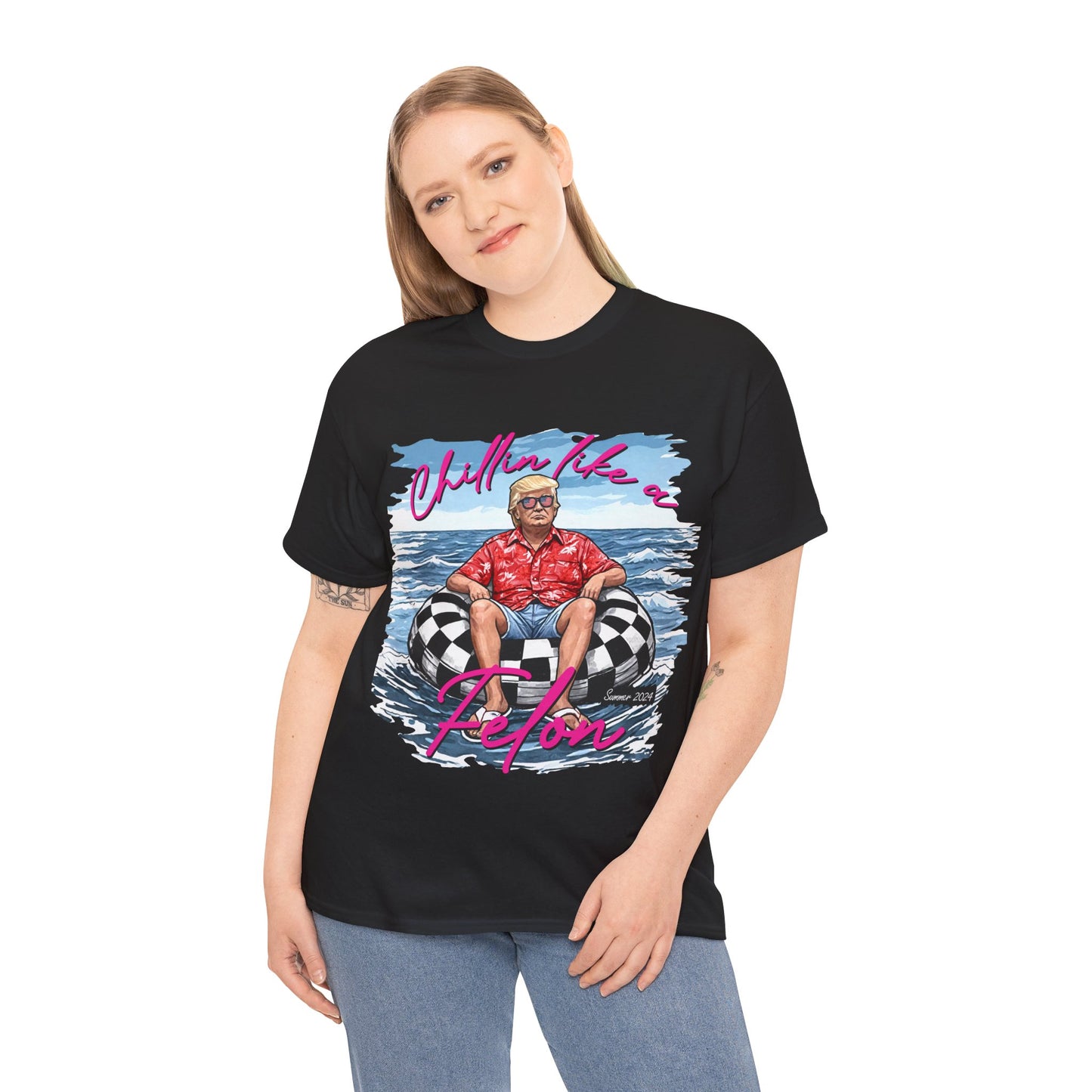 Trump Chillin' Unisex Heavy Cotton Tee